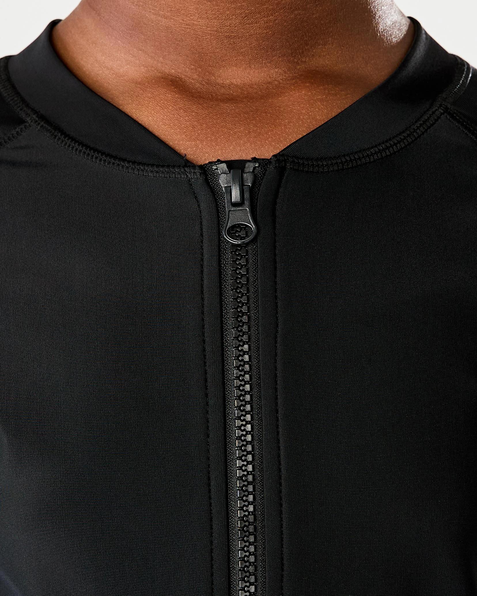5 Long Sleeve Zip Through Rash Vest Black, 5 of 7