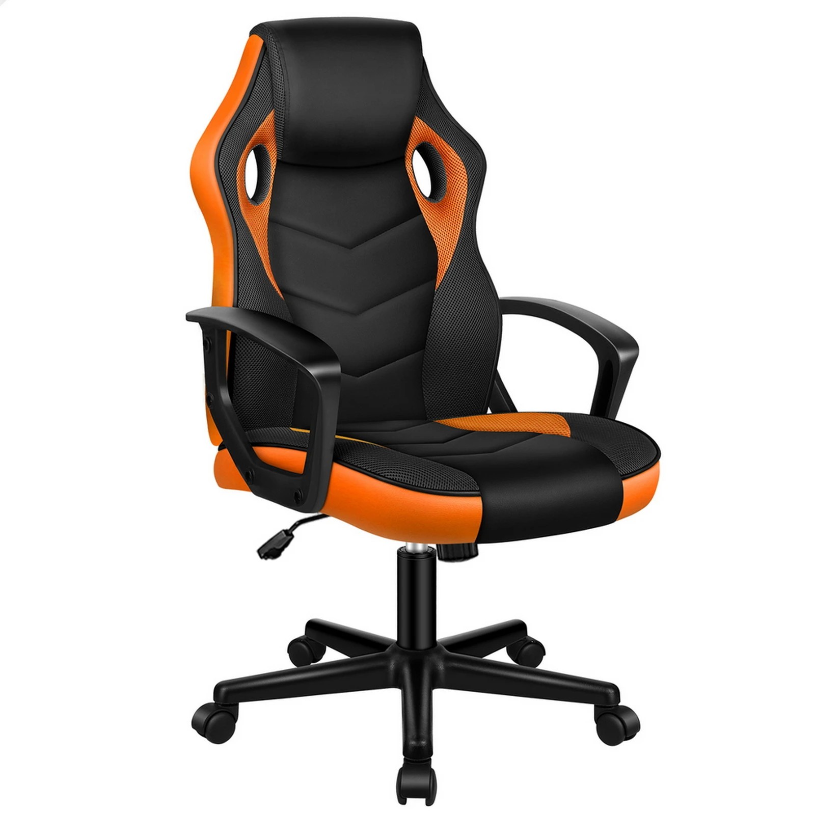 1 Alfordson Gaming Chair Racing Office Executive Computer Seat Work - Orange, 1 of 9