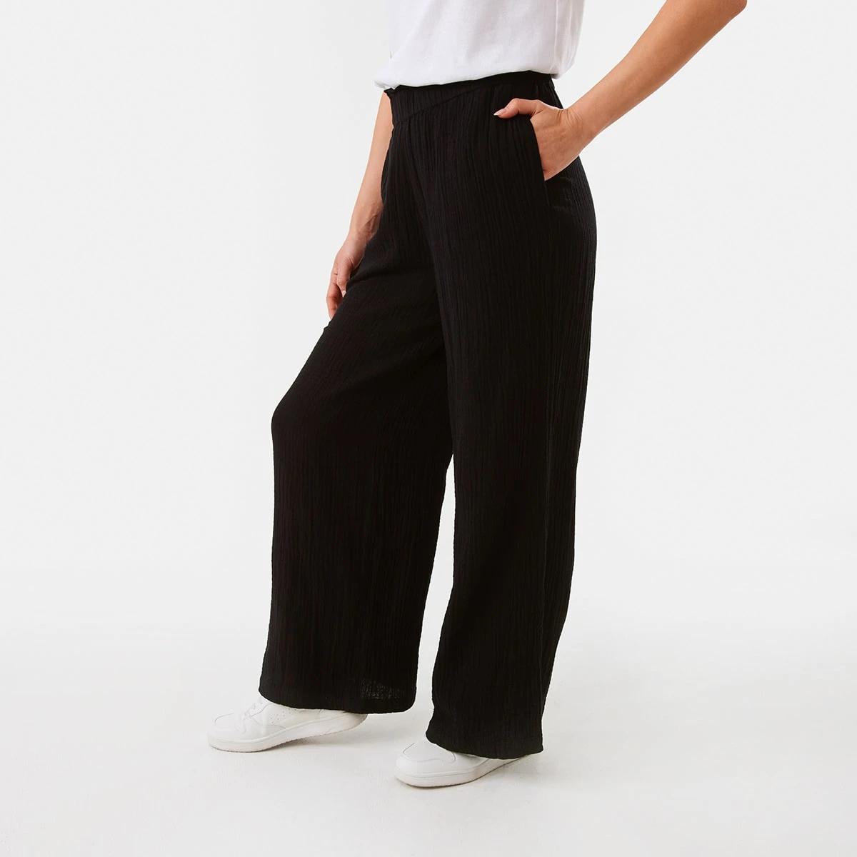 2 Double Cloth Pants Black, 2 of 5