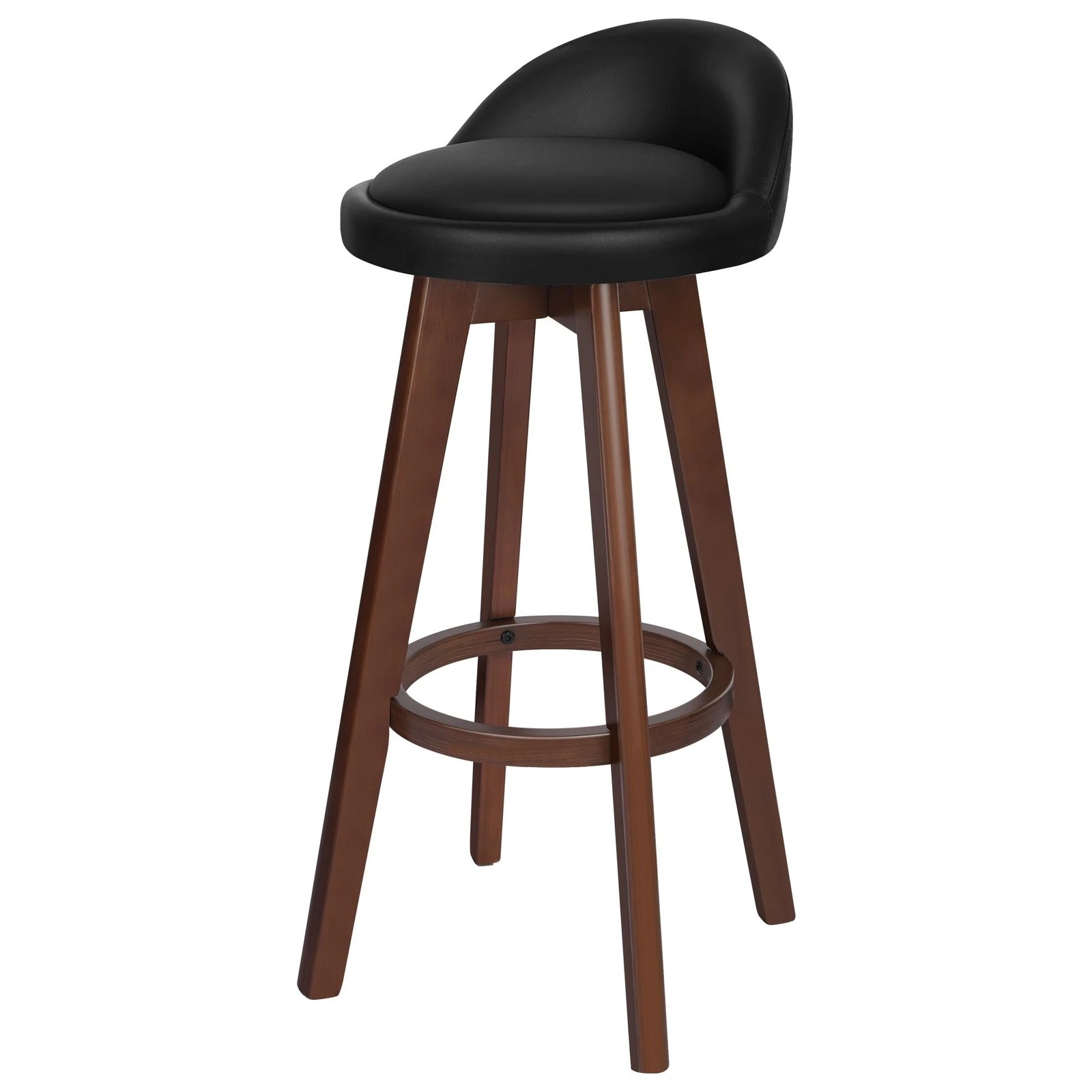 5 Alfordson 4x Bar Stools Liam Kitchen Wooden Swivel Chairs Black - Black, 5 of 10