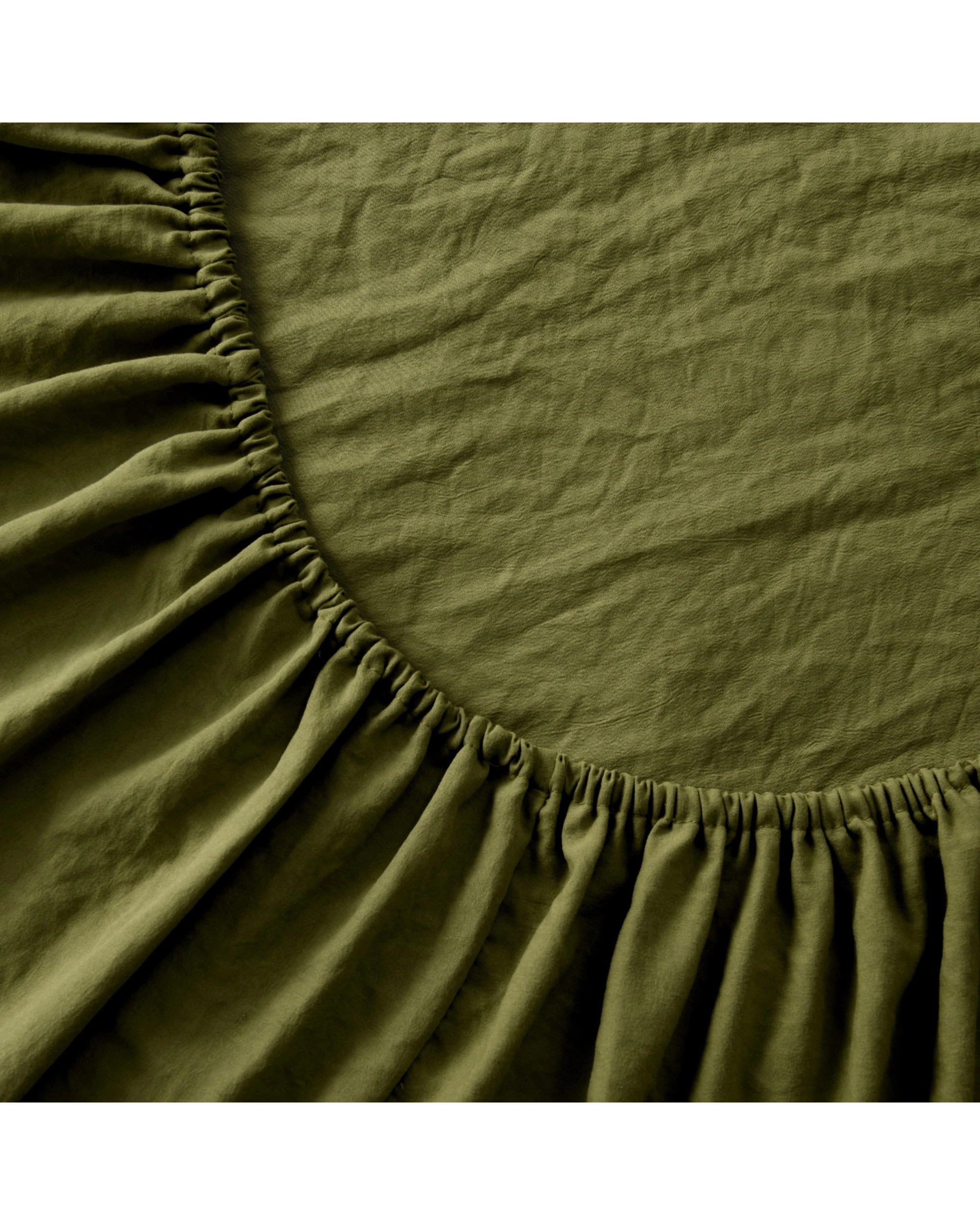 7 Dreamaker Superfine Washed Microfibre Combo Fitted Sheet Set - Double Bed - Olive, 7 of 8