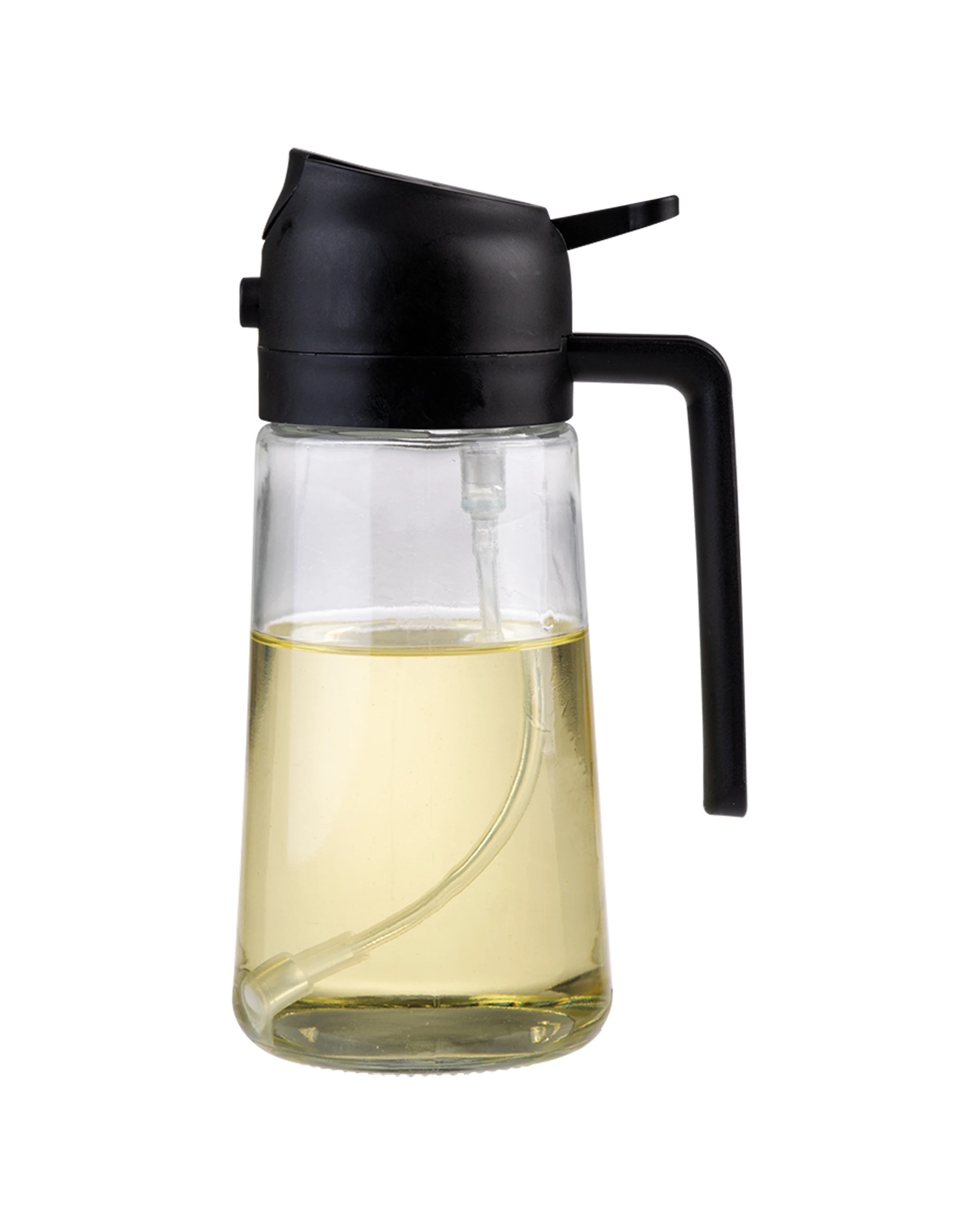 2 Appetito Dual Function Oil Sprayer And Pourer Dispenser Kitchen Gadget - Black, 2 of 7