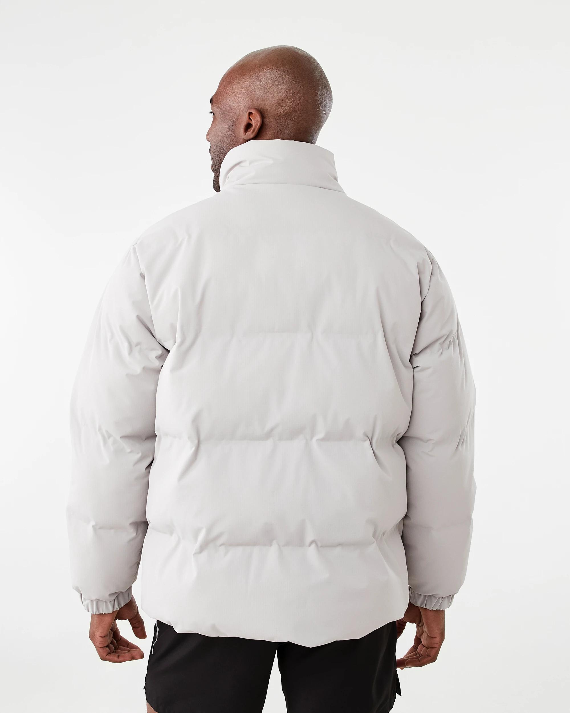 4 Active Mens Outdoor Oversized Puffer Jacket Reef Grey, 4 of 7