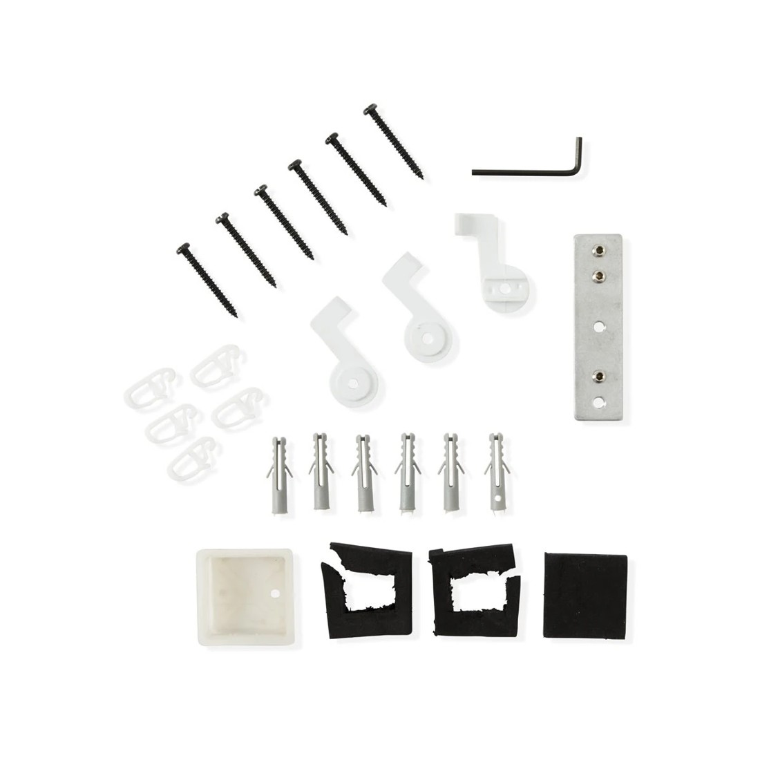 6 S-Fold Curtain Track - White, 6 of 6