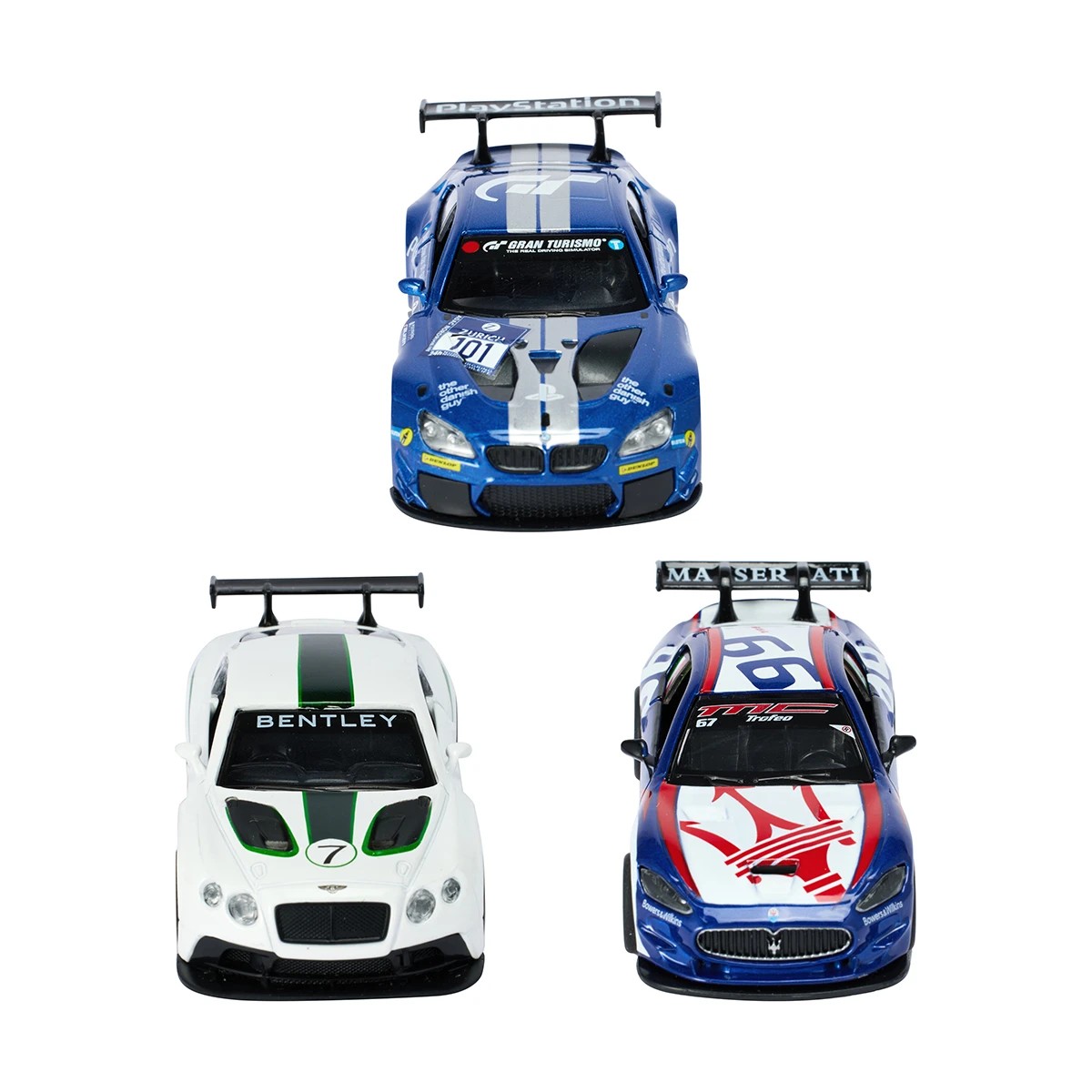 3 3 Pack Metal Speed Zone 1:38-43 Scale Diecast Cars, 3 of 9