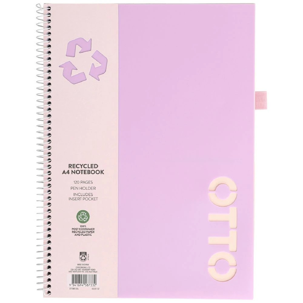 1 Otto A4 Notebook 120 Page Lilac, 1 of 4