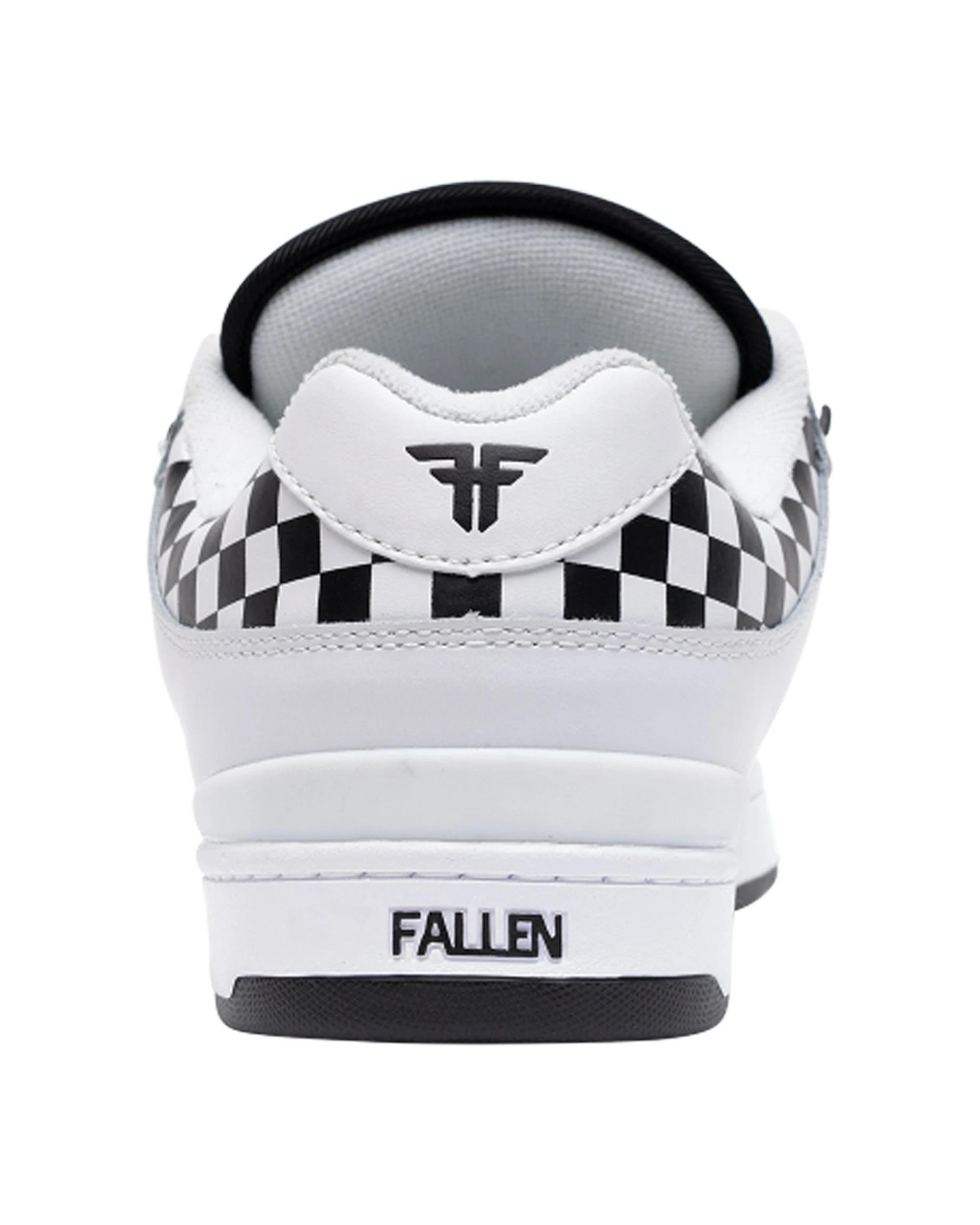 4 Fallen Footwear Heritage Skate Men's Shoe Cupsole Performance Wear WHITE/BLACK/CHECKER, 4 of 6