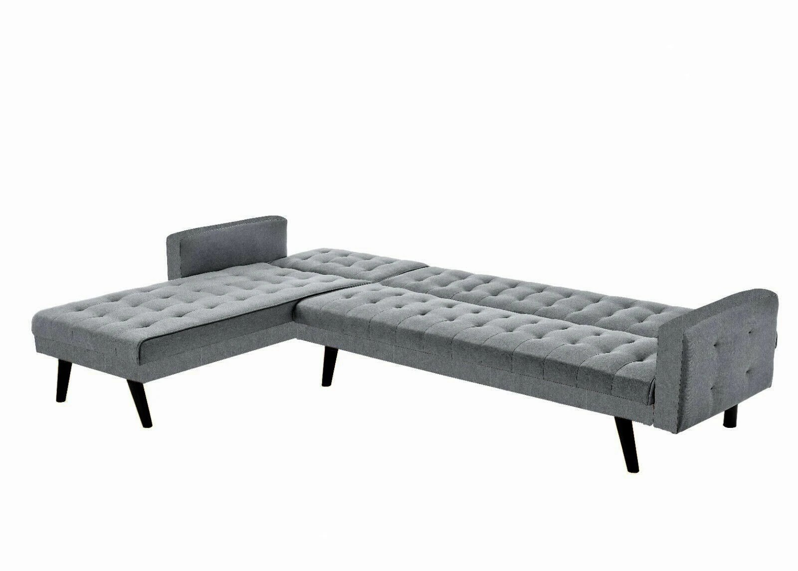 3 Foret 5 Seater Grey Sofa Bed Modular Corner Lounge Couch, 3 of 3