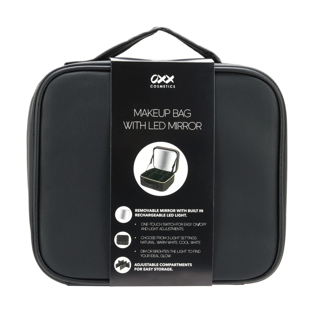 10 OXX Cosmetics Makeup Bag with LED Mirror, 10 of 10