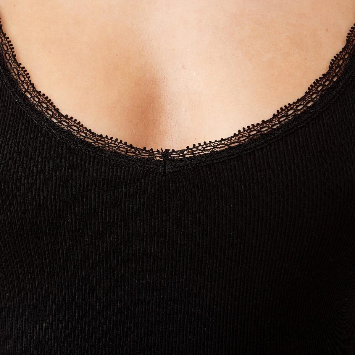 5 Seamfree Ribbed Bodysuit Black, 5 of 5