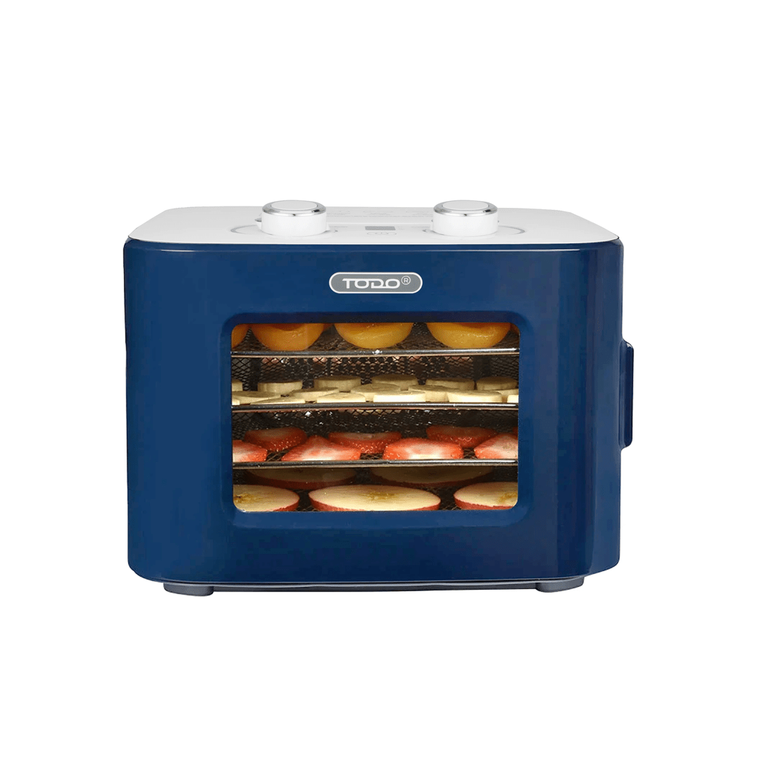 1 TODO 400W Food Dehydrator Stainless Steel Interior Preserve Yogurt Fruit Dryer Jerky Maker - Blue, 1 of 8