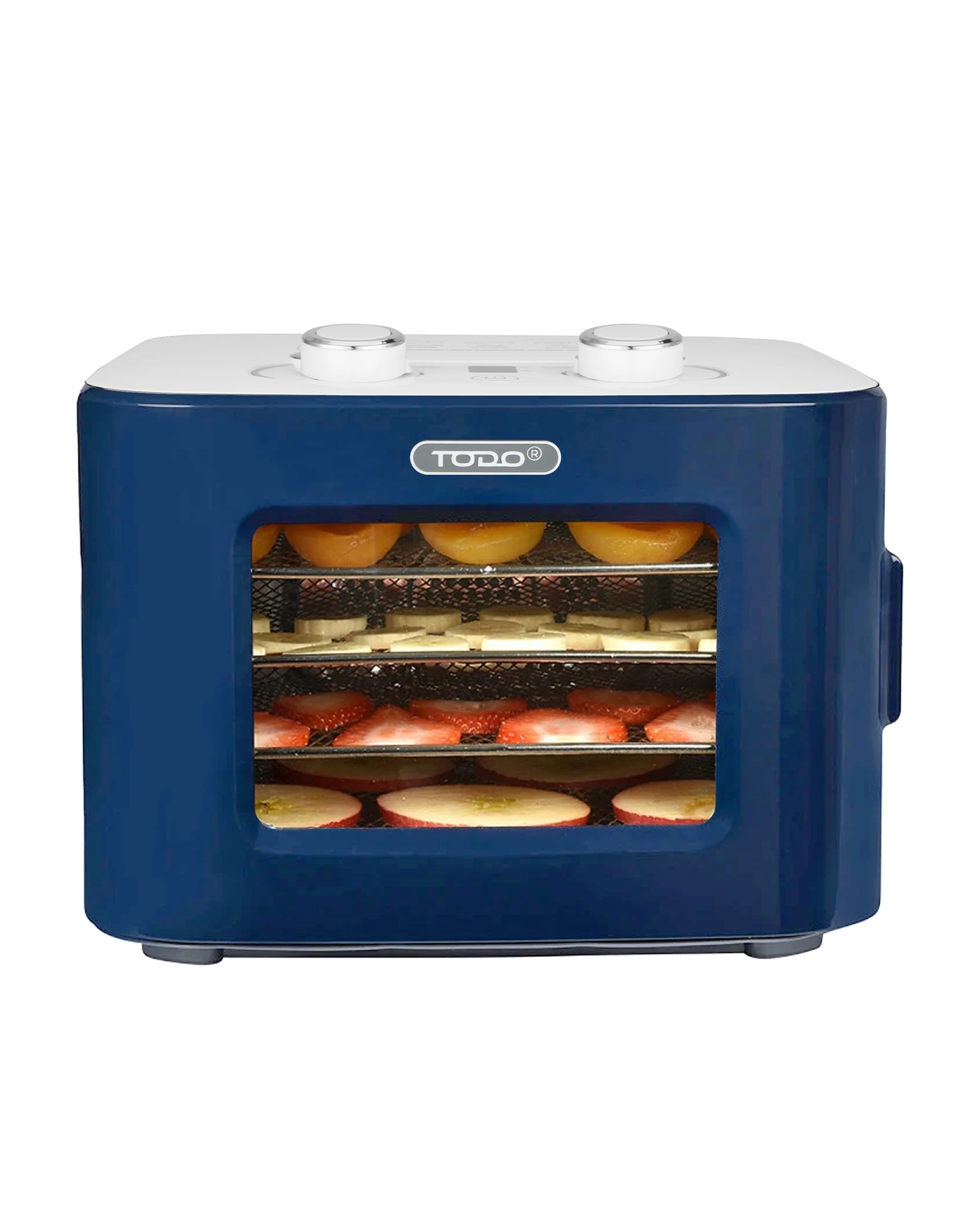 1 TODO 400W Food Dehydrator Stainless Steel Interior Preserve Yogurt Fruit Dryer Jerky Maker - Blue, 1 of 8