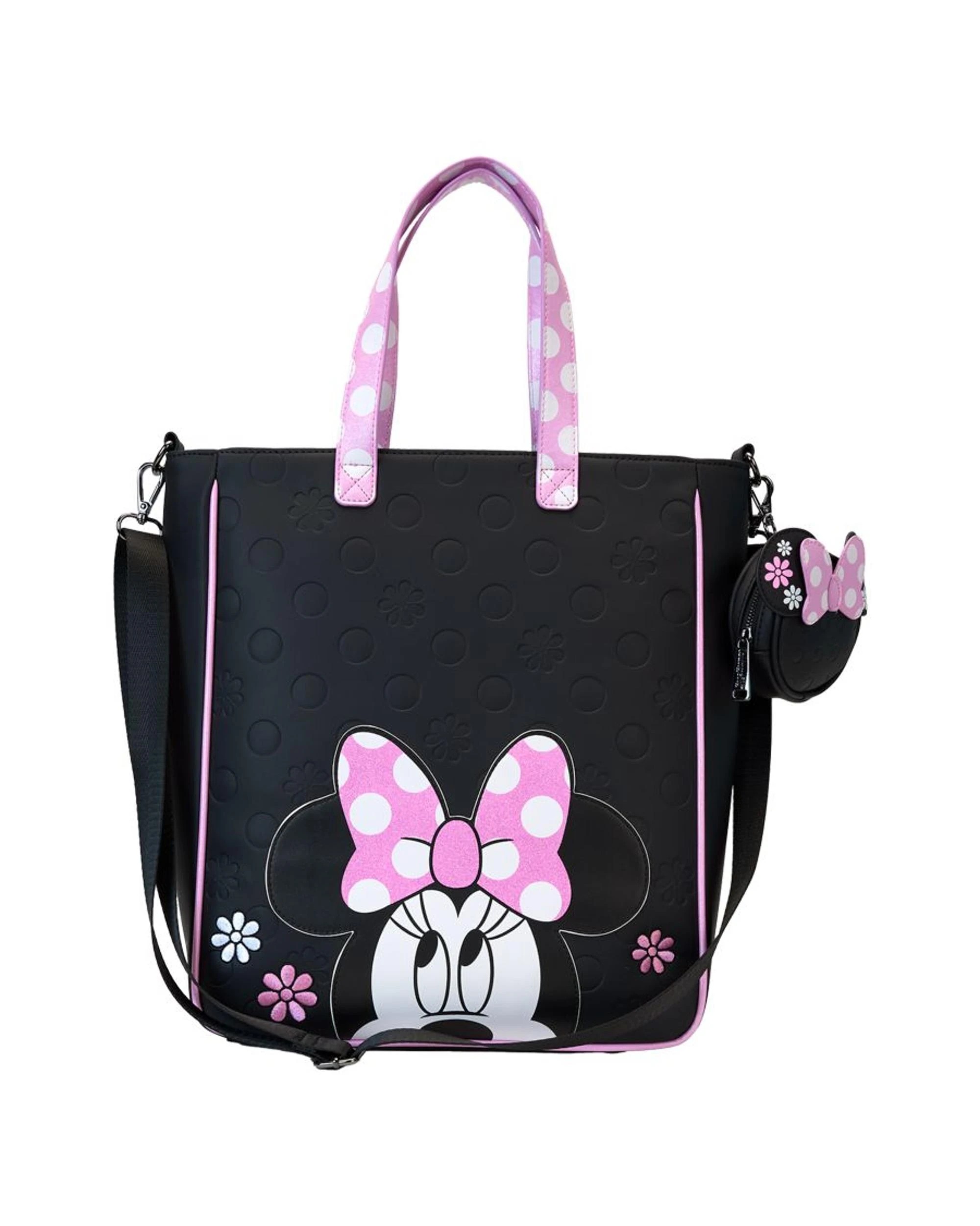 3 Loungefly Disney Minnie Floral Rock the Dots Tote Bag with Coin Bag - Multi, 3 of 10