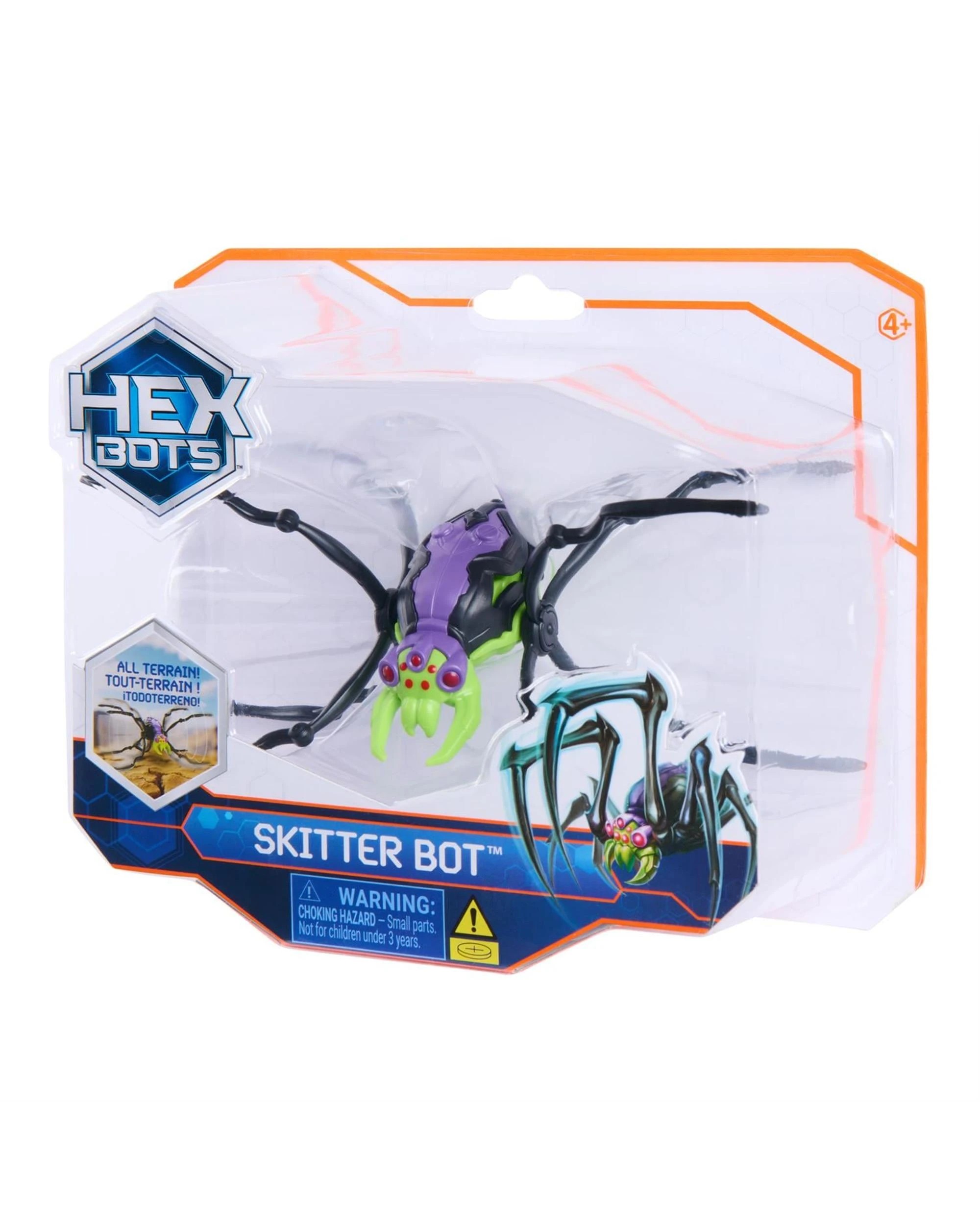 Hex Bots Skitter Bot Spider - Purple/Green - Kmart