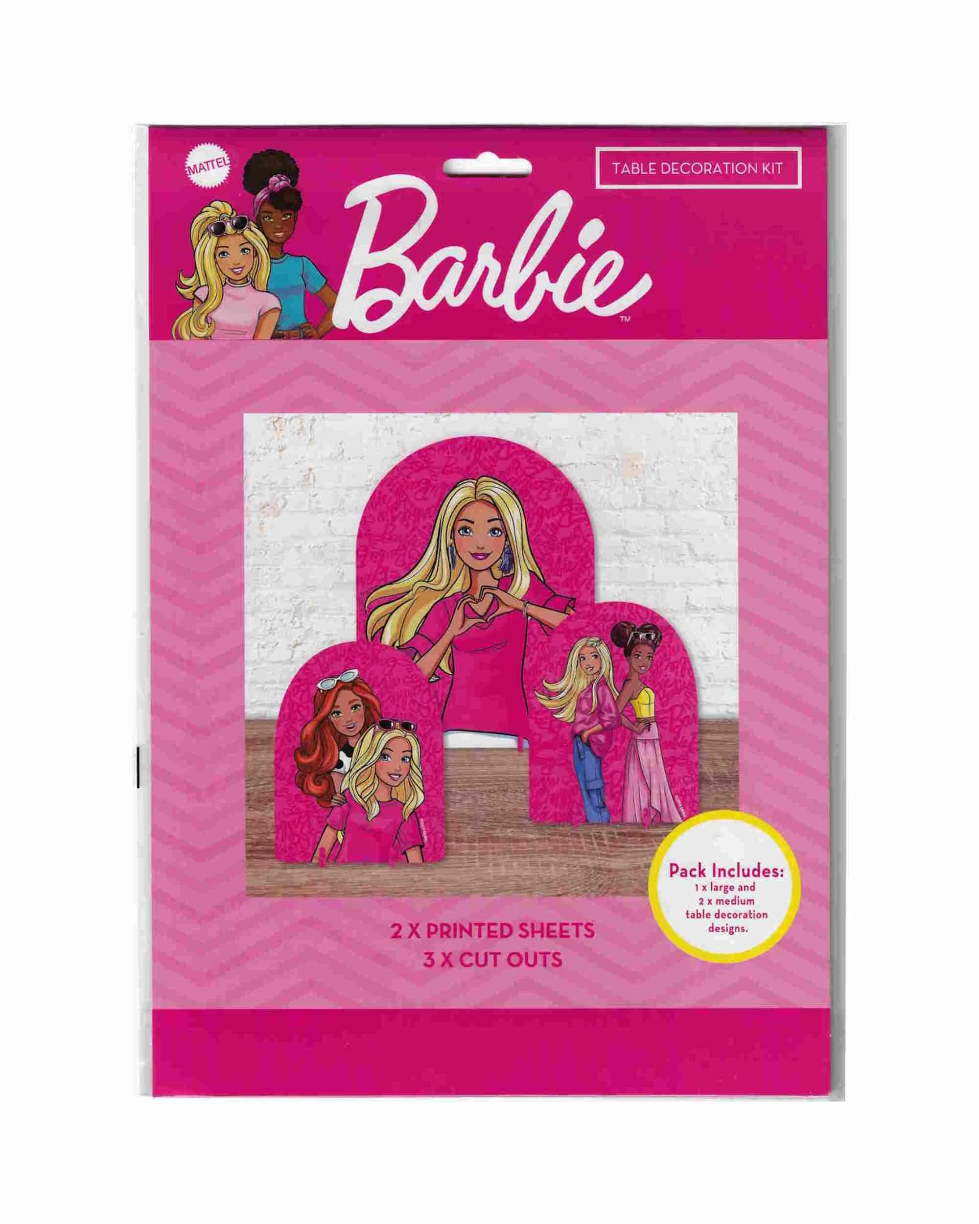 2 Design Group Barbie and Friends Table Decoration Kit - Pink, 2 of 3