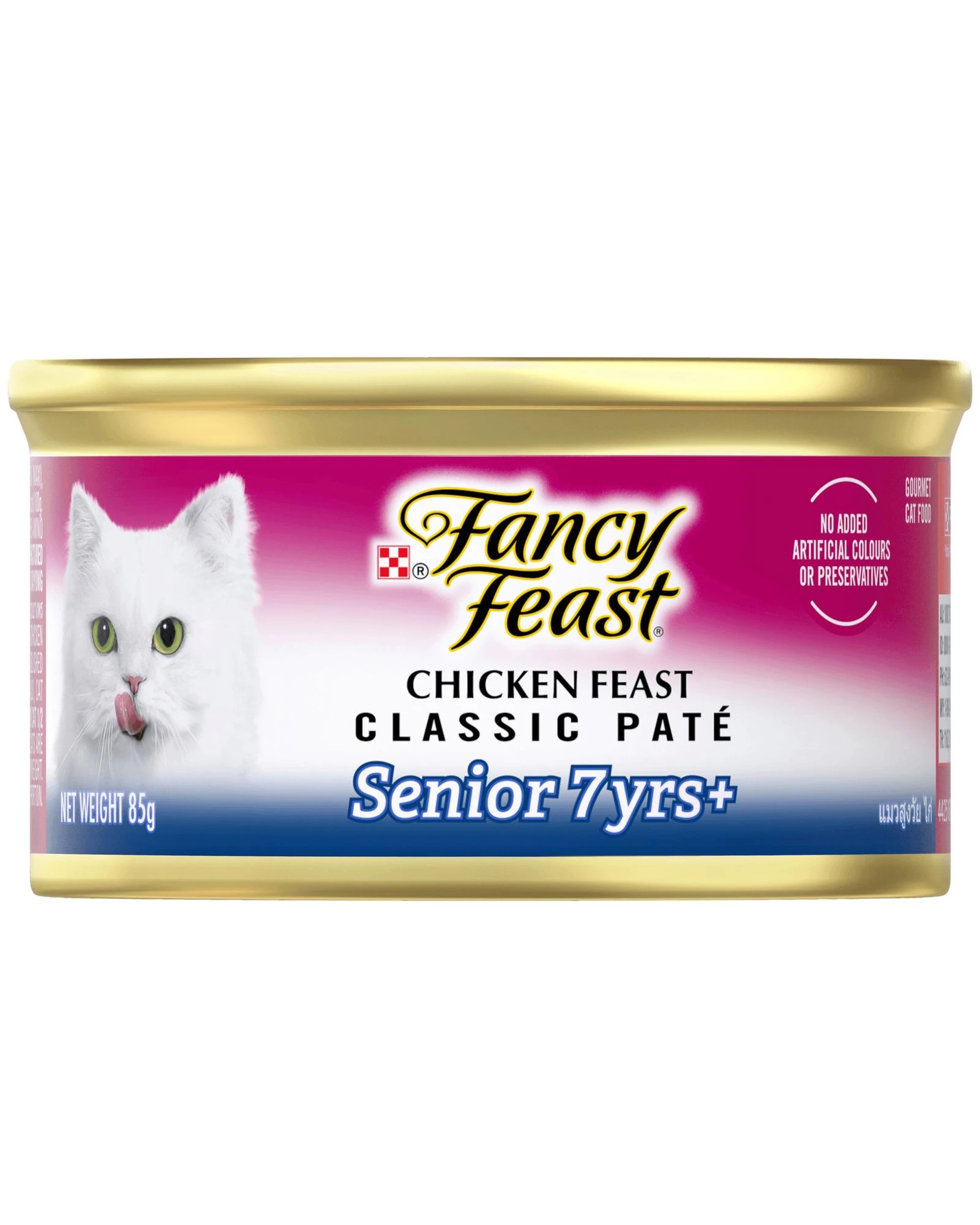 1 Fancy Feast Senior 7+ Classic Pate Wet Cat Food Chicken Feast 24 x 85g, 1 of 6