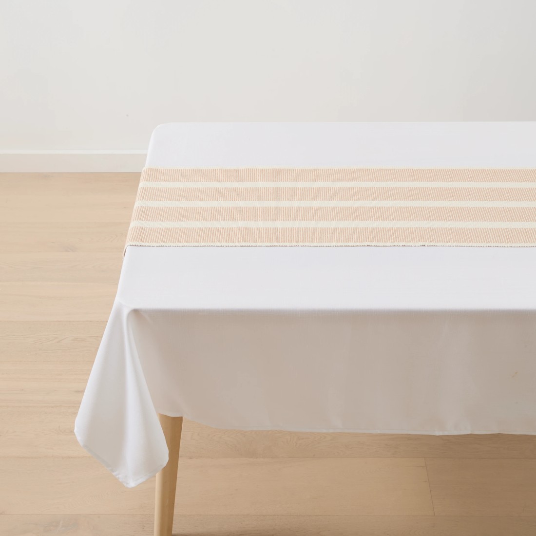 3 Sand Ribbed Table Runner, 3 of 6