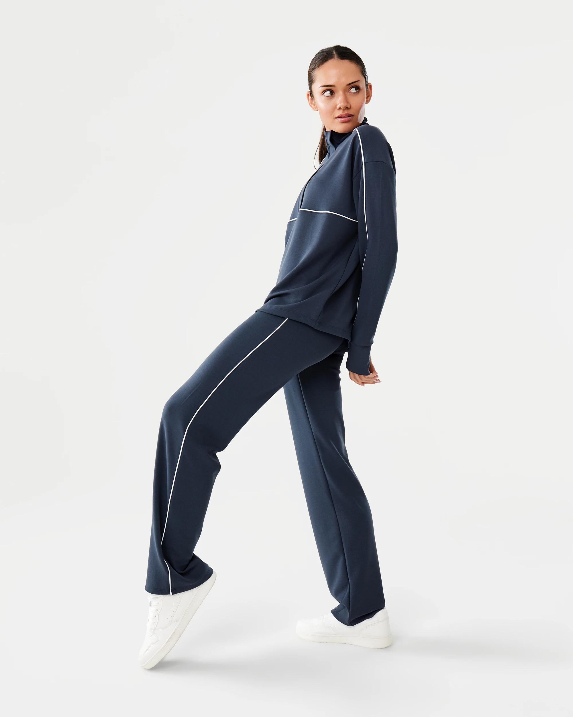 3 Active Womens Scuba Rib Trackpants Shade Navy, 3 of 6