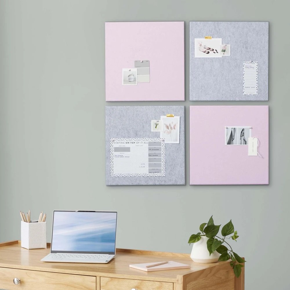 5 Otto Memo Feltboard 430 x 430 Grey, 5 of 6