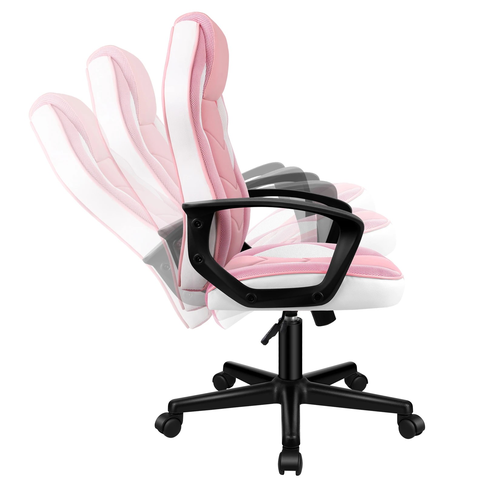 5 Alfordson Gaming Chair Racing Office Executive Computer Seat Work - Pink, 5 of 9