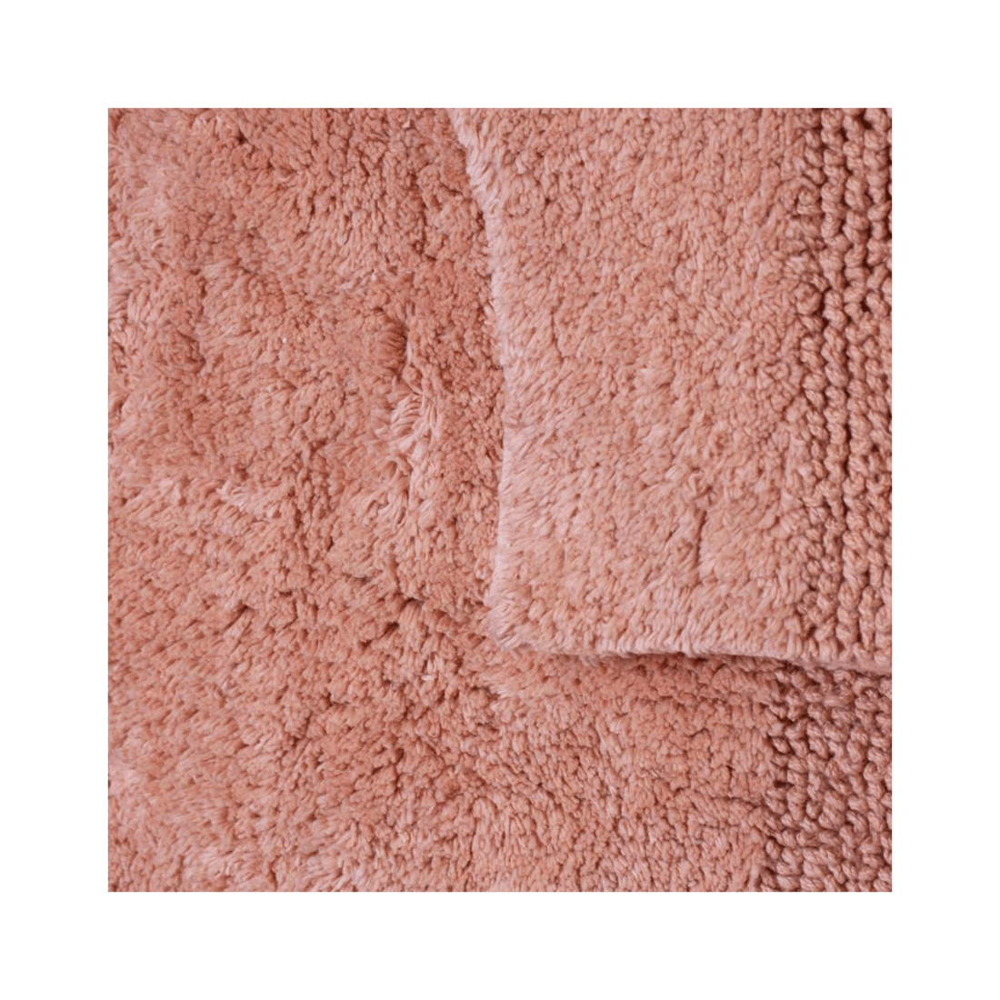 3 J. Elliot 2pc Dawson Cotton Bathmat Set Clay Bathroom Rugs 50x50cm 50x80cm.
 - Pink, 3 of 3