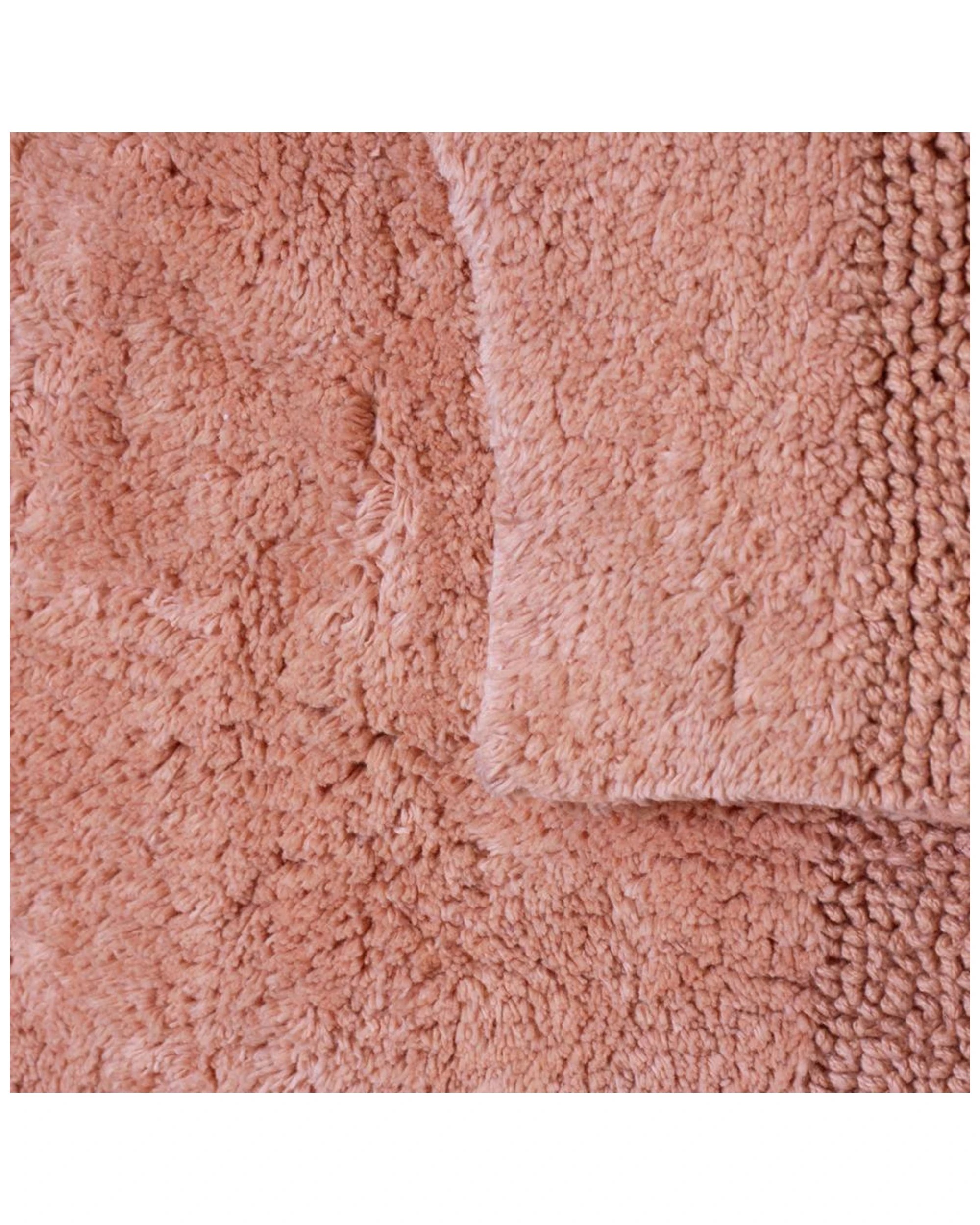 3 J. Elliot 2pc Dawson Cotton Bathmat Set Clay Bathroom Rugs 50x50cm 50x80cm.
 - Pink, 3 of 3