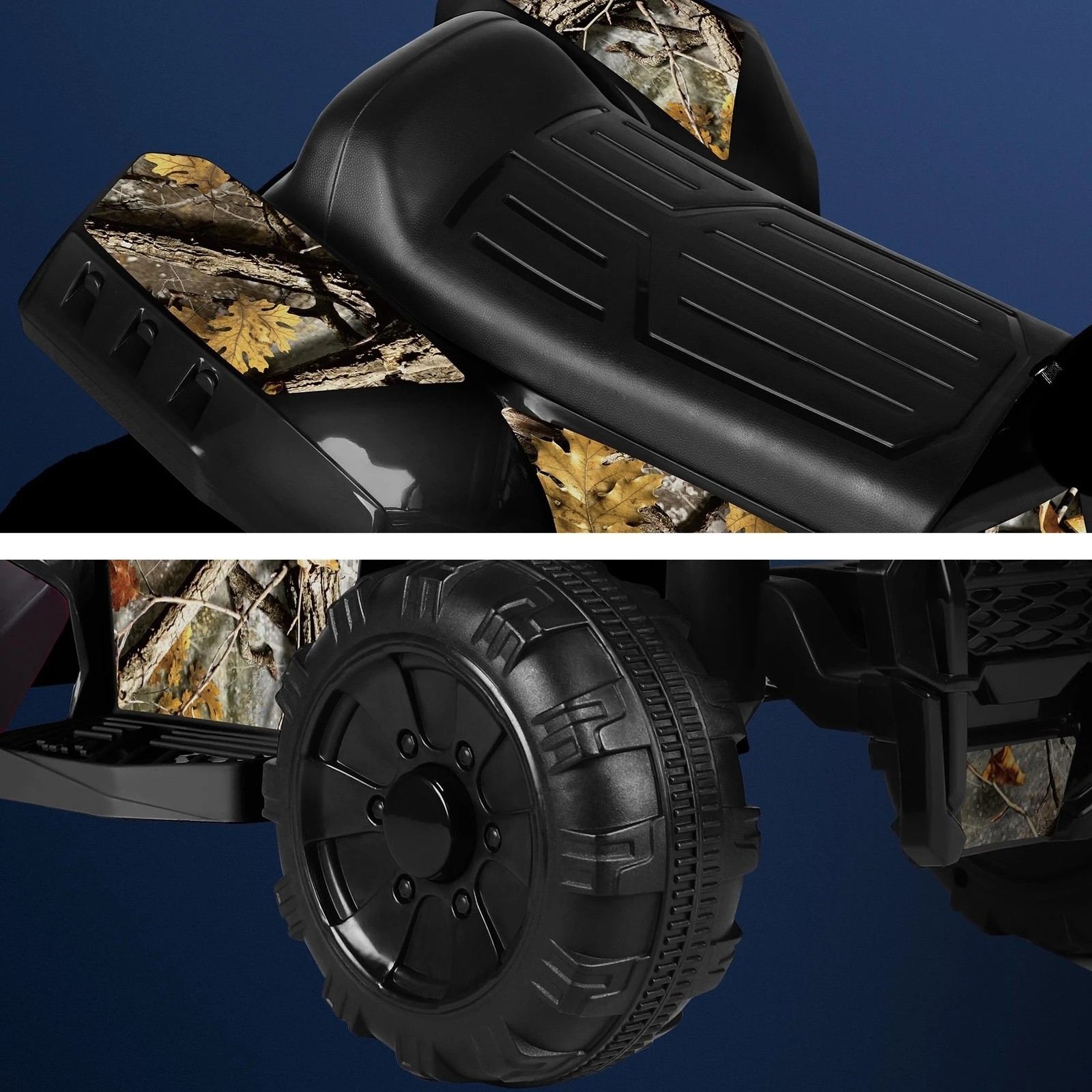 7 Alfordson Kids Ride On Car Electric ATV Toy 25W Motor W/ USB MP3 LED Light - Black, 7 of 10