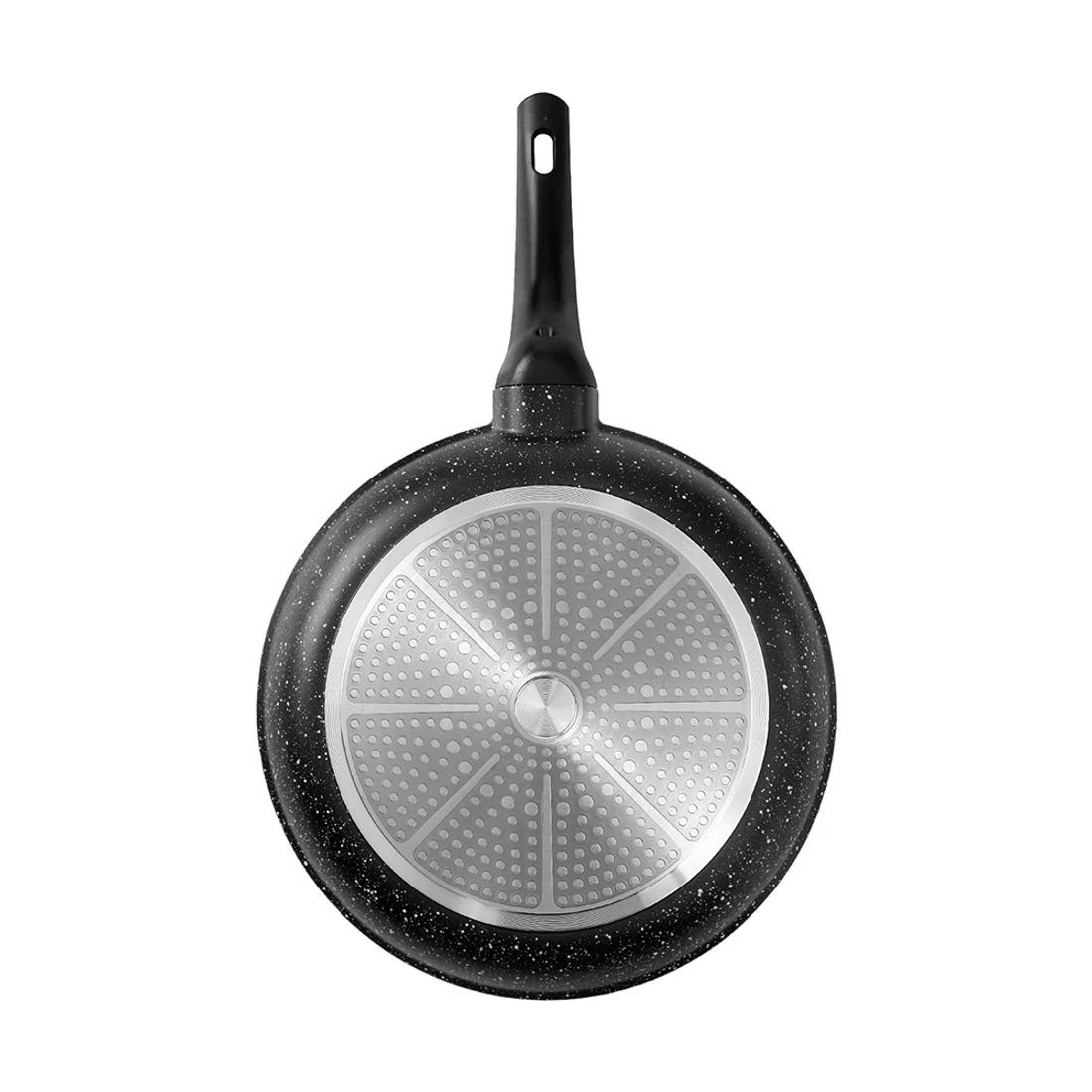 3 5-Star Chef Non Stick Frying Pan Cast Aluminium Steak Skillet BBQ Cookware 30cm - Black, 3 of 6