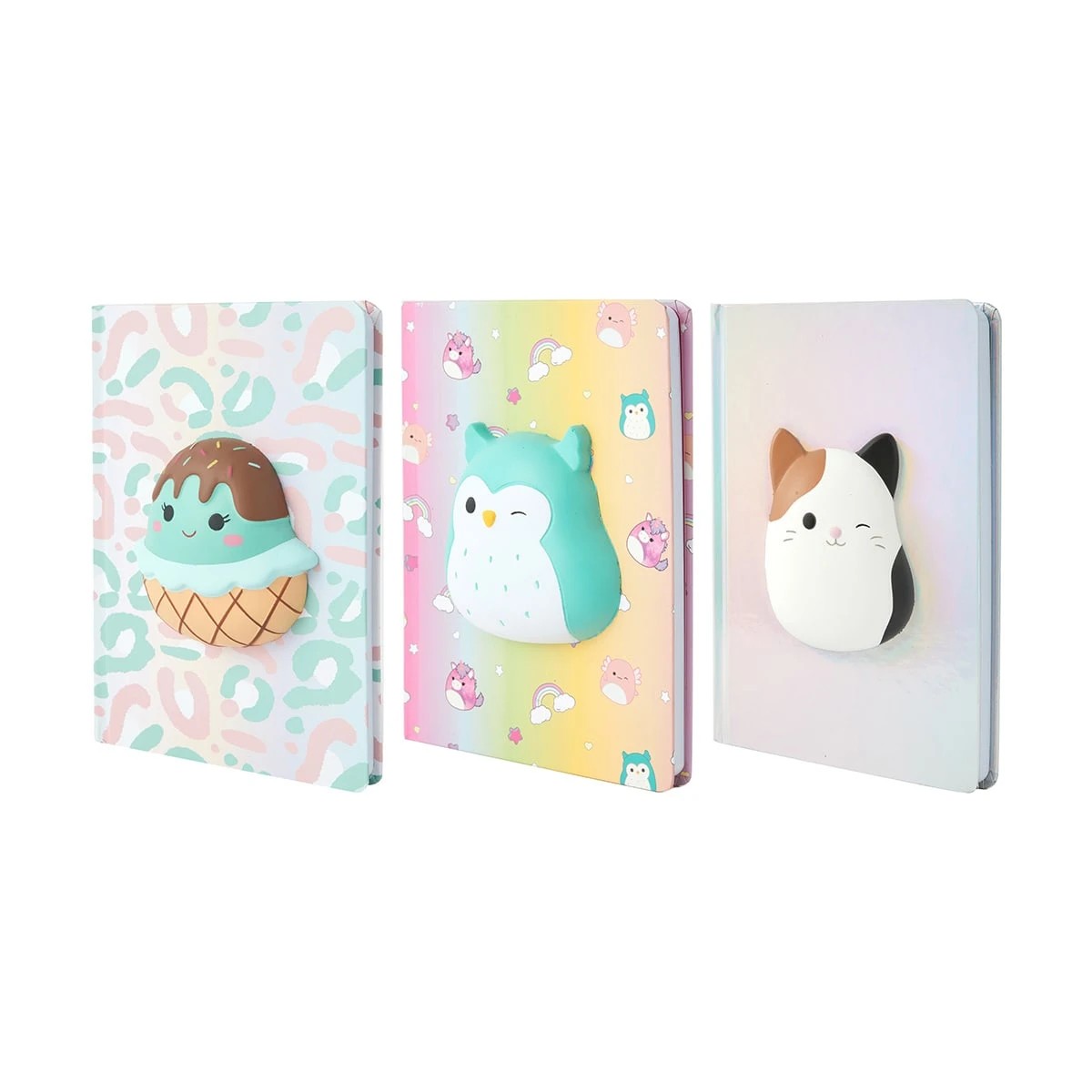3 Original Squishmallows Squishy Journal - Assorted, 3 of 6