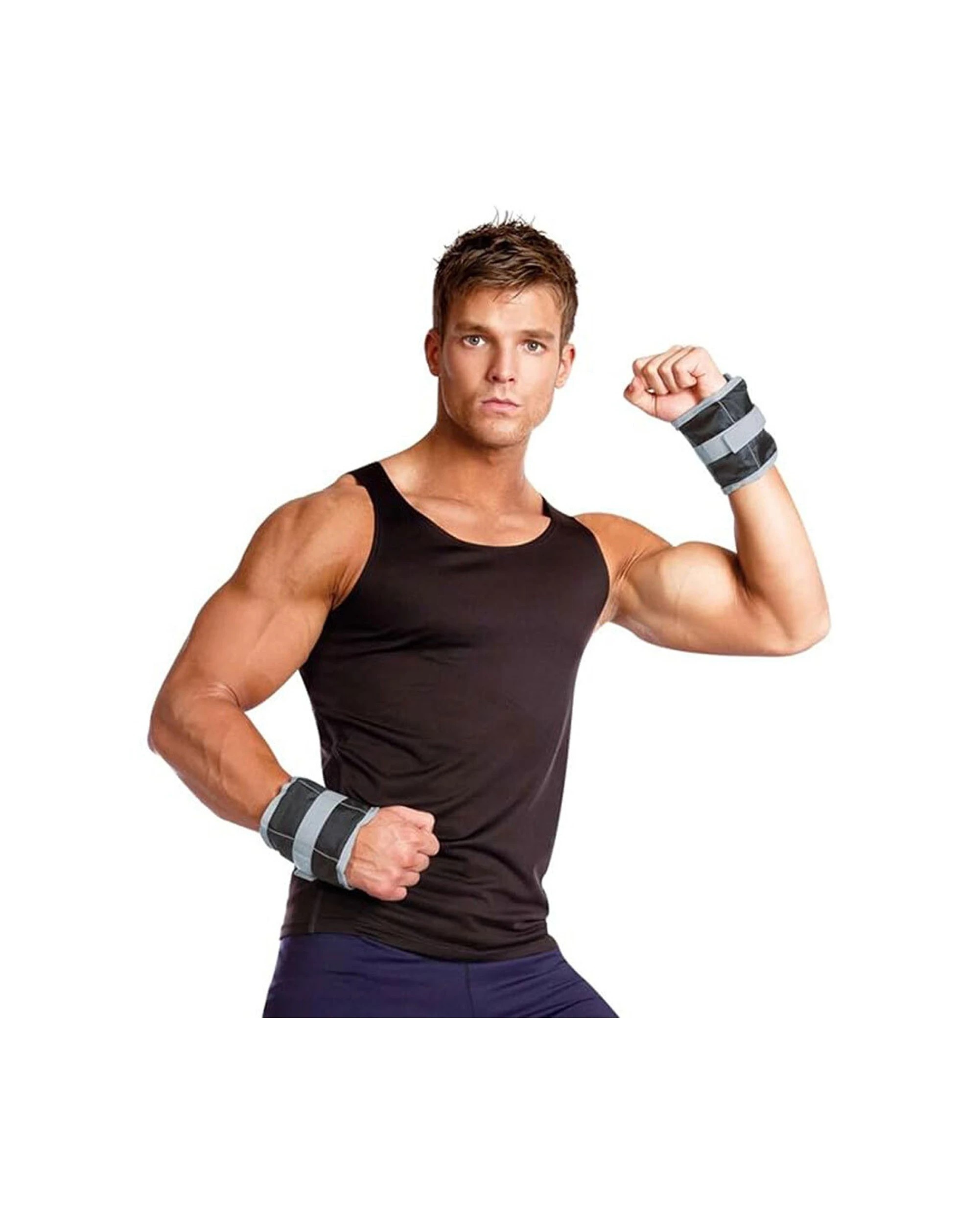 3 Body Sculpture Adjustable 2x2.25kg Ankle Wrist Weights Bracelet 2 Pack - Multi, 3 of 3