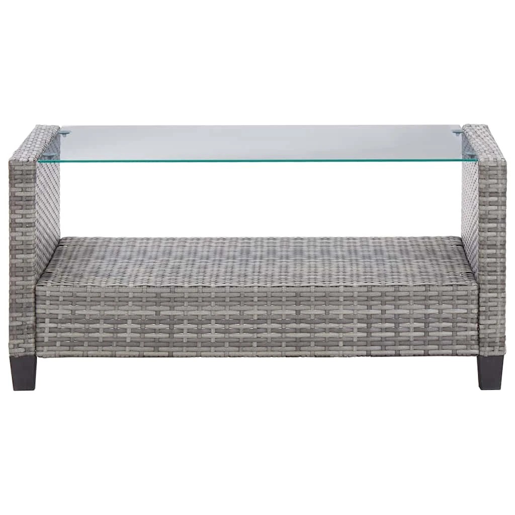 10 Vidaxl 6 Piece Garden Sofa Set With Cushions Poly Rattan Dark - Grey, 10 of 10