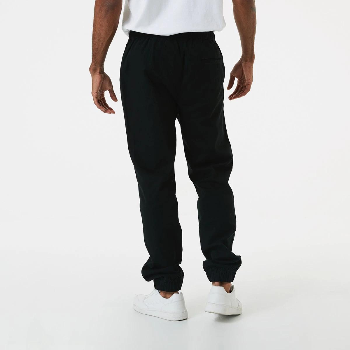 3 Elastic Waist Jogger Pants Black, 3 of 5