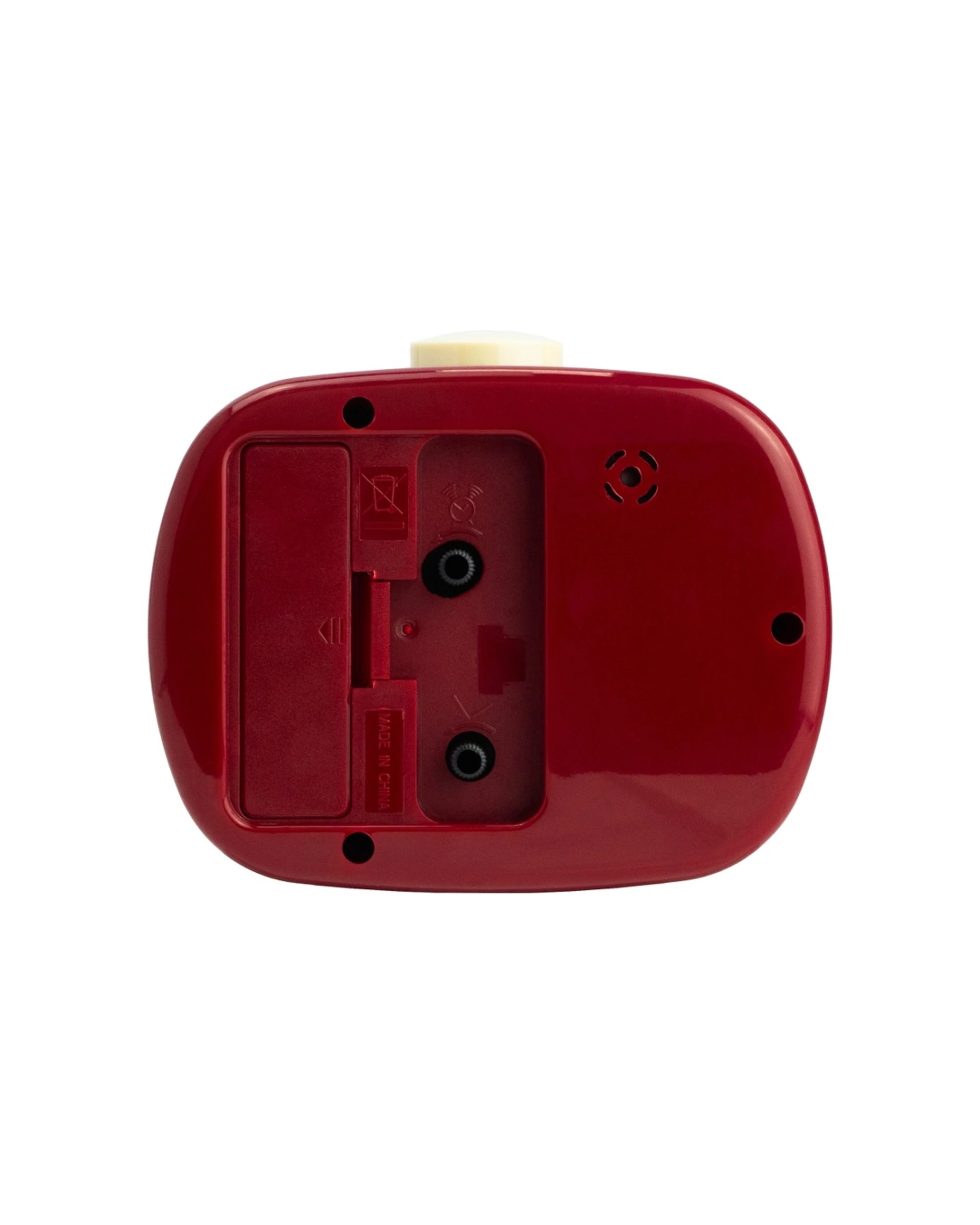 4 Leni Retro 9cm Alarm Clock Luminescent Hands Audible Beep-Beep Alarm - Red, 4 of 8