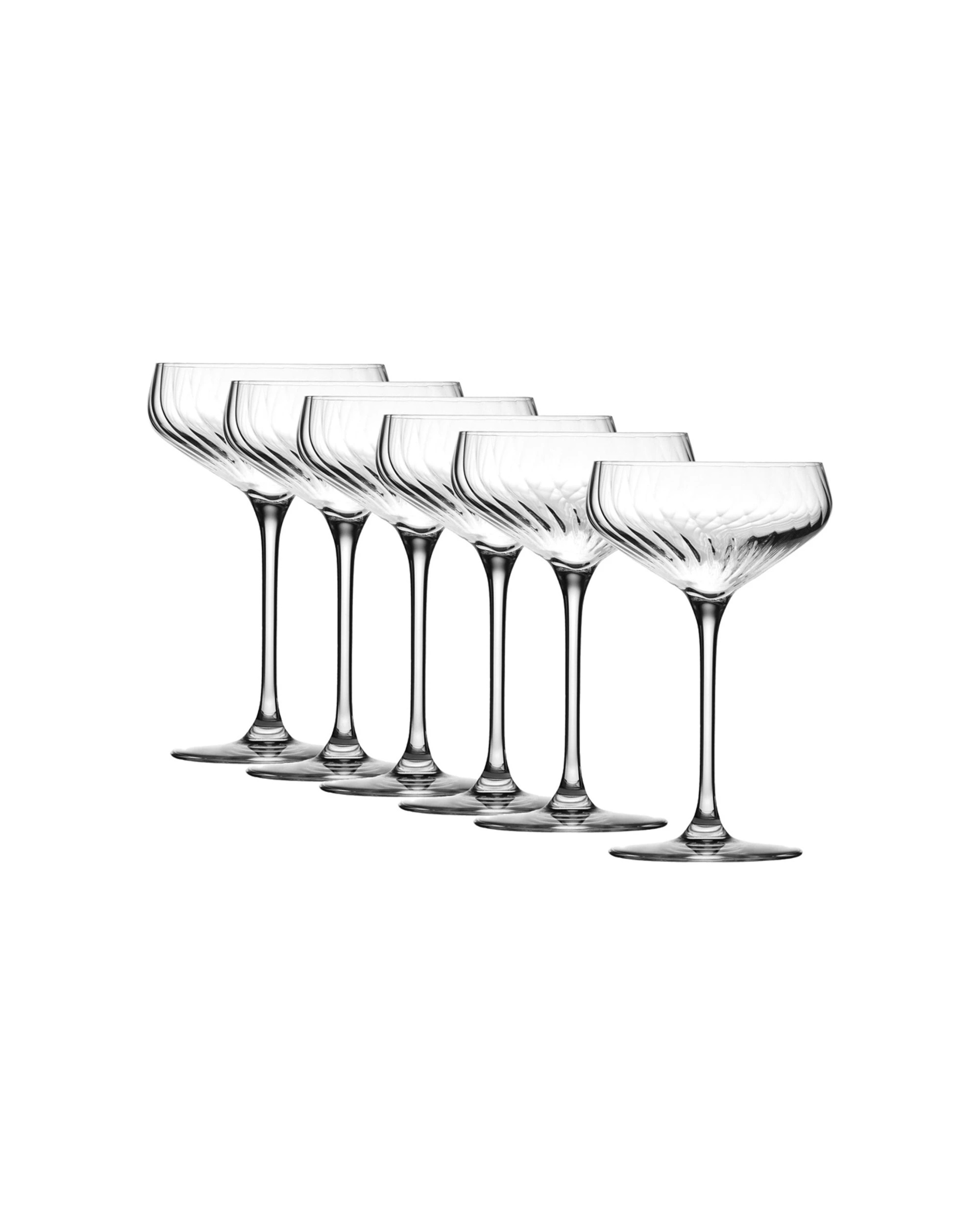 1 Krosno 6pc Avant-Garde Lumi Cocktail Drinking Glasses Cup Set 290ml - White, 1 of 4