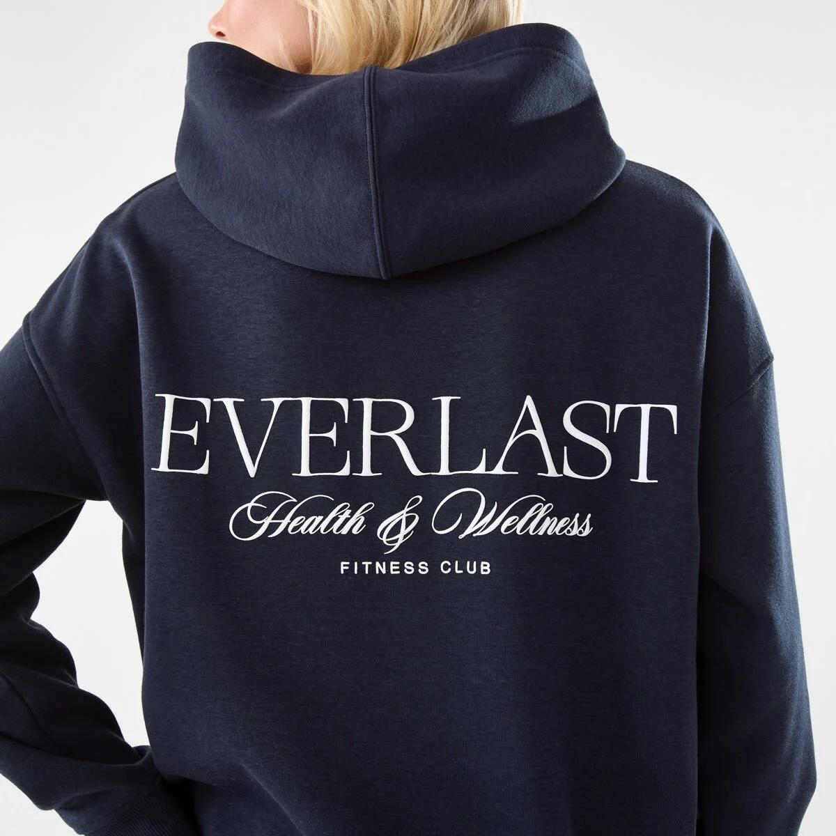 8 Everlast Womens Street Oversized Hoodie Washed Nvy, 8 of 8