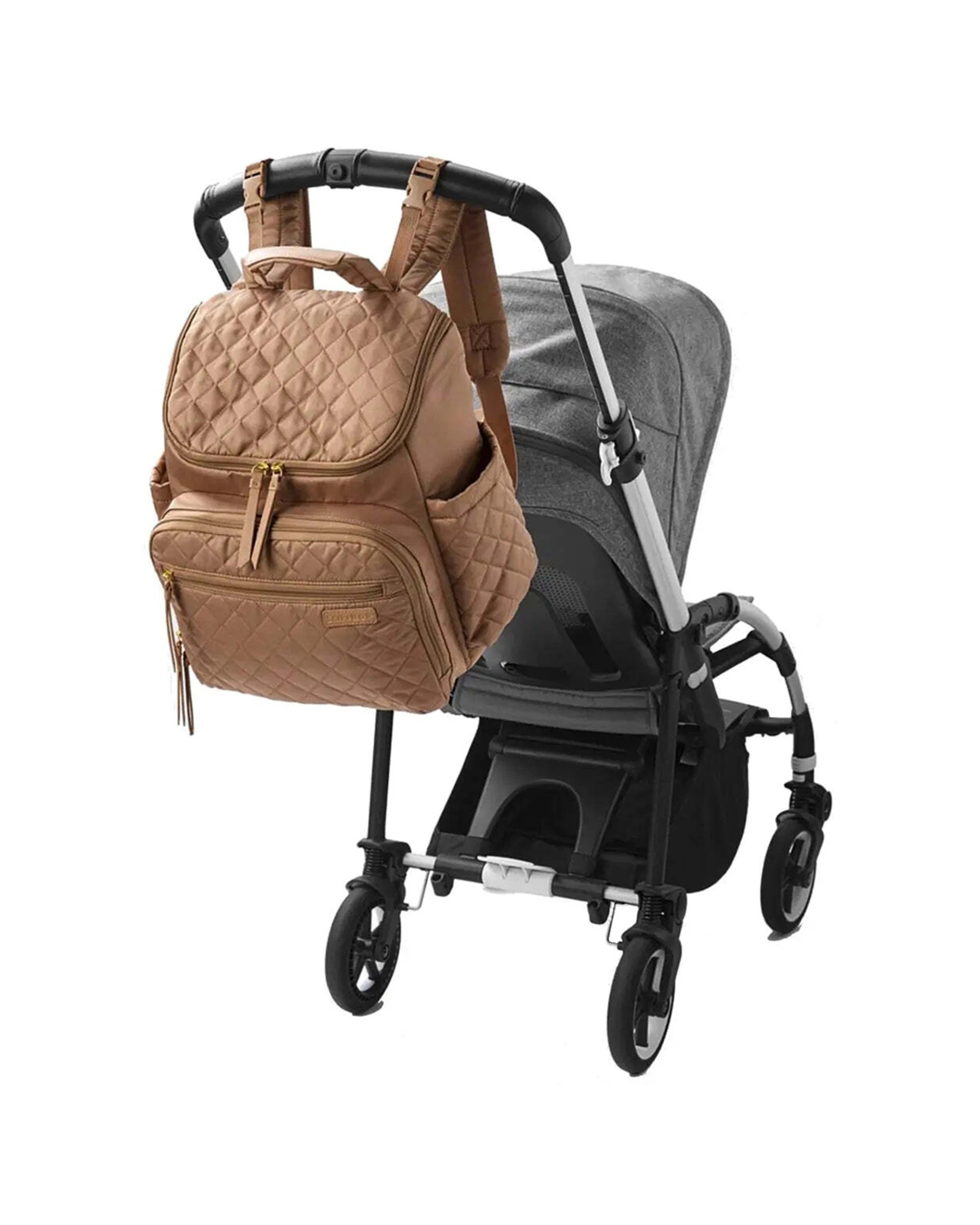 5 Skip Hop Forma Backpack Nappy Bag Stylish Lightweight Design Modern Camel - Red, 5 of 6