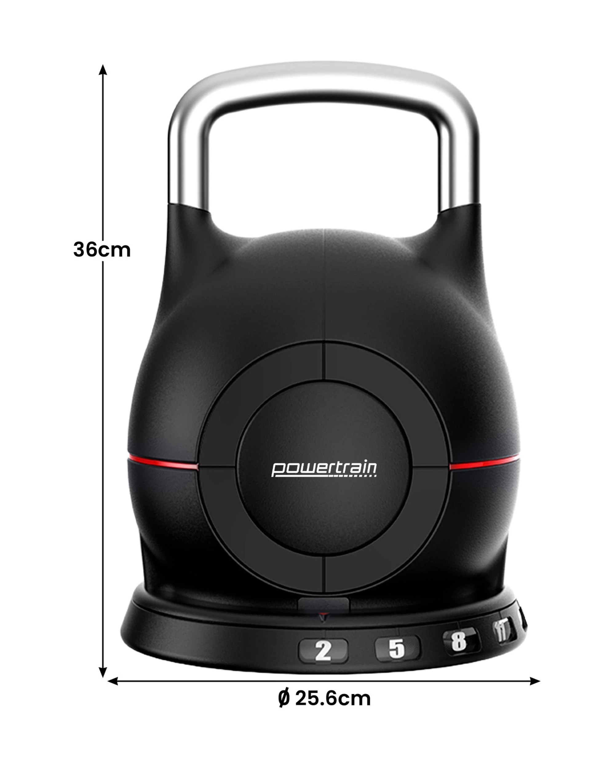 9 Powertrain 20kg Adjustable Kettlebell One Hand Adjustment Weight Set, 9 of 10