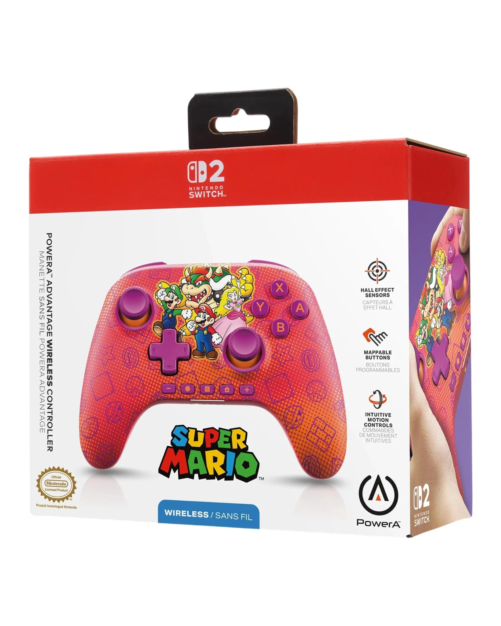 2 PowerA Advantage Wireless Controller for Nintendo Switch 2 - Super Mario - Mario and Friends - Multi, 2 of 9