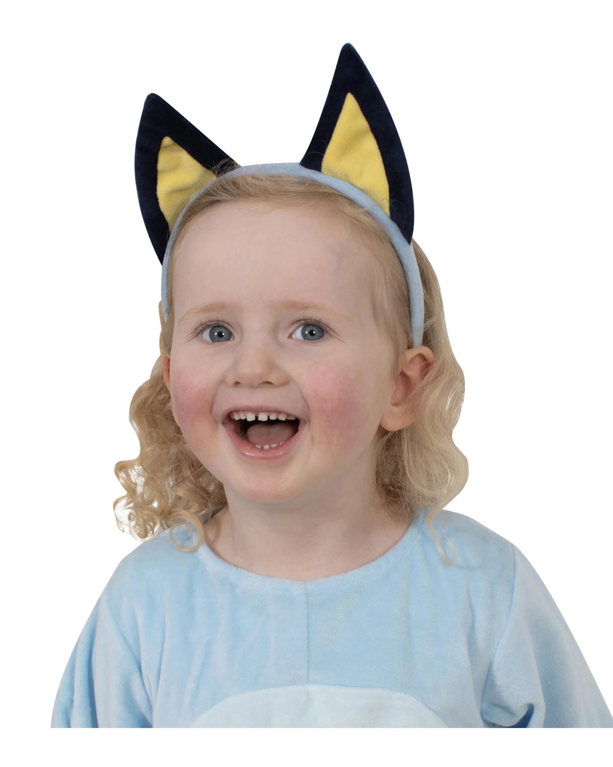 1 Bluey Plush Ears Child Headband - Blue, 1 of 4
