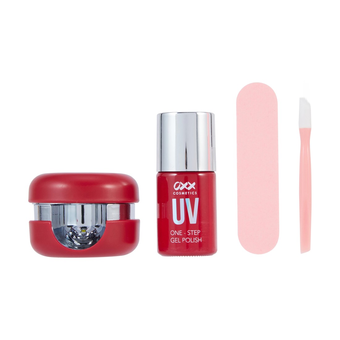 2 OXX Cosmetics UV Gel One-Step Gel Polish Kit - Red, 2 of 8
