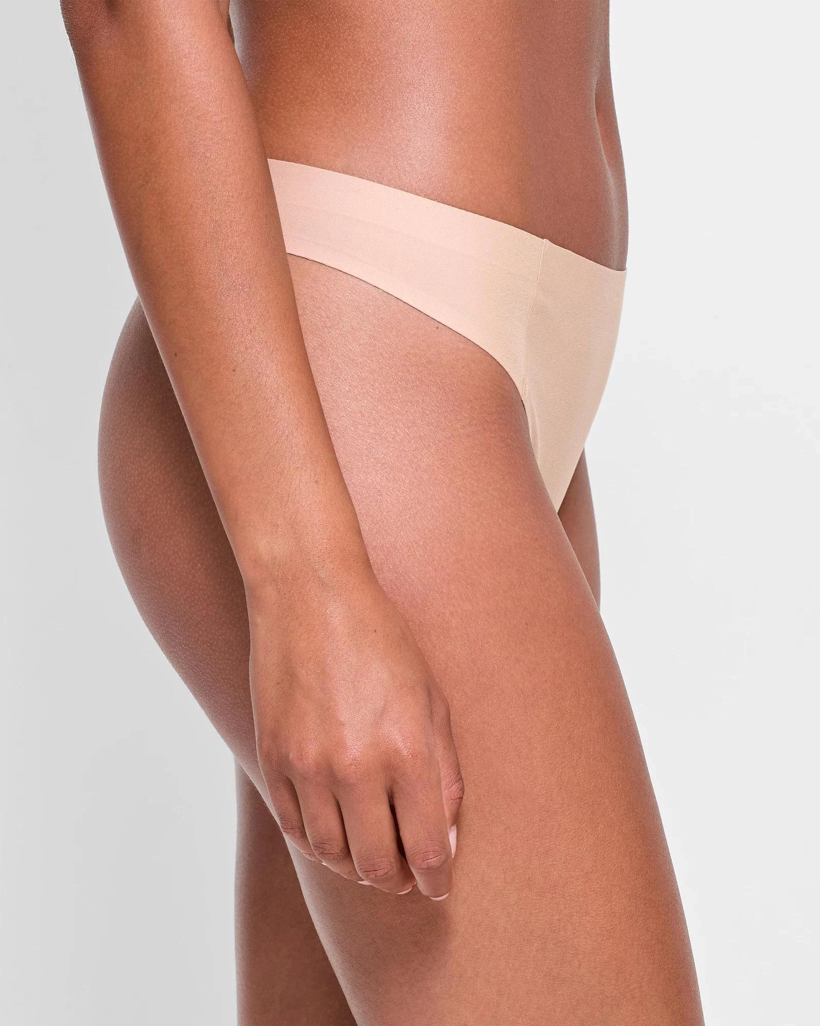 3 Target 2 Pack Brushed No Show Bonded G-String Briefs NUDE, 3 of 3