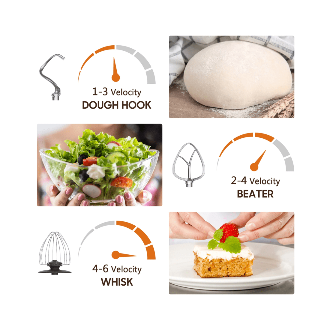 5 Advwin Green Stand Mixer 6.5L, 5 of 7