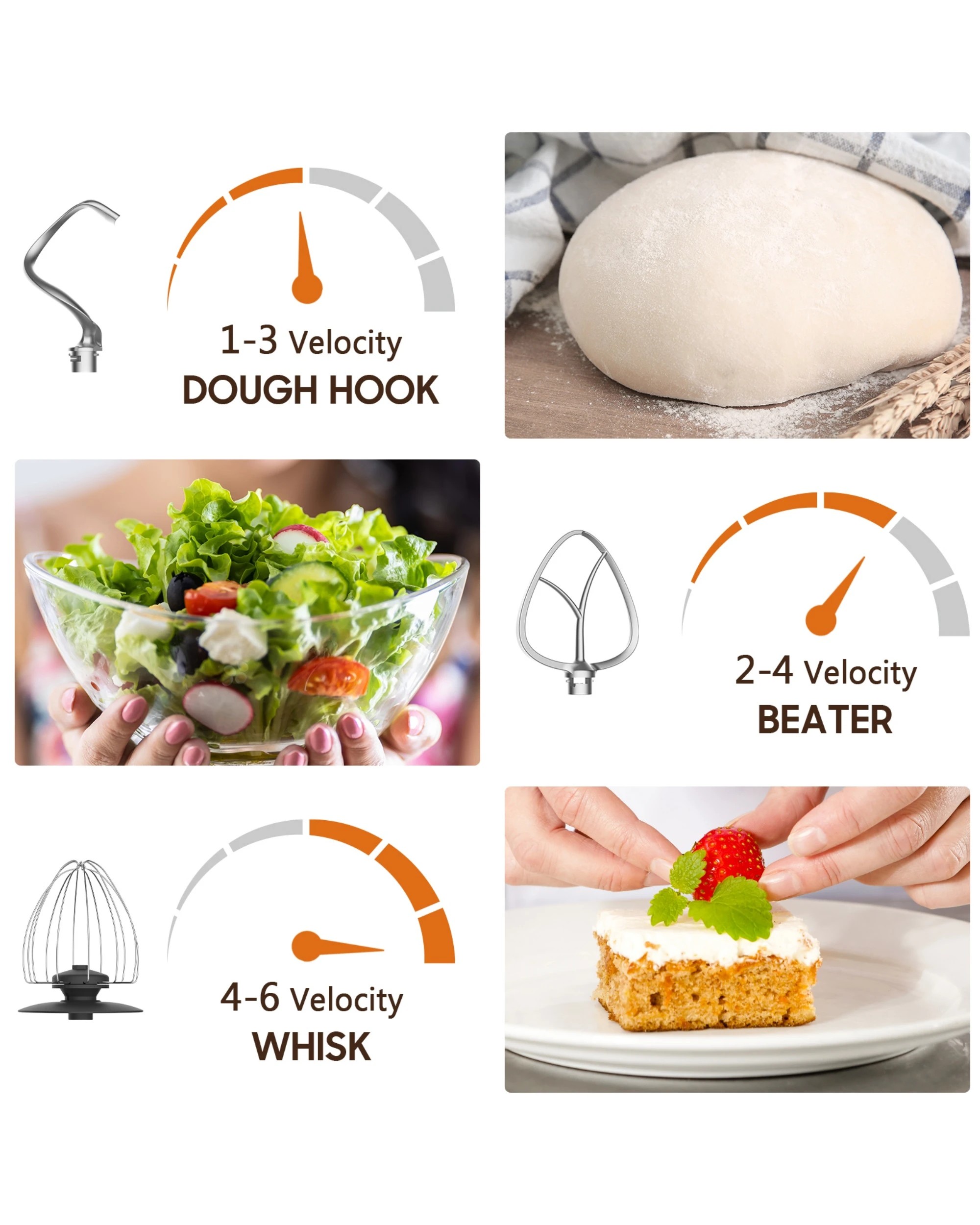 5 Advwin Green Stand Mixer 6.5L, 5 of 7