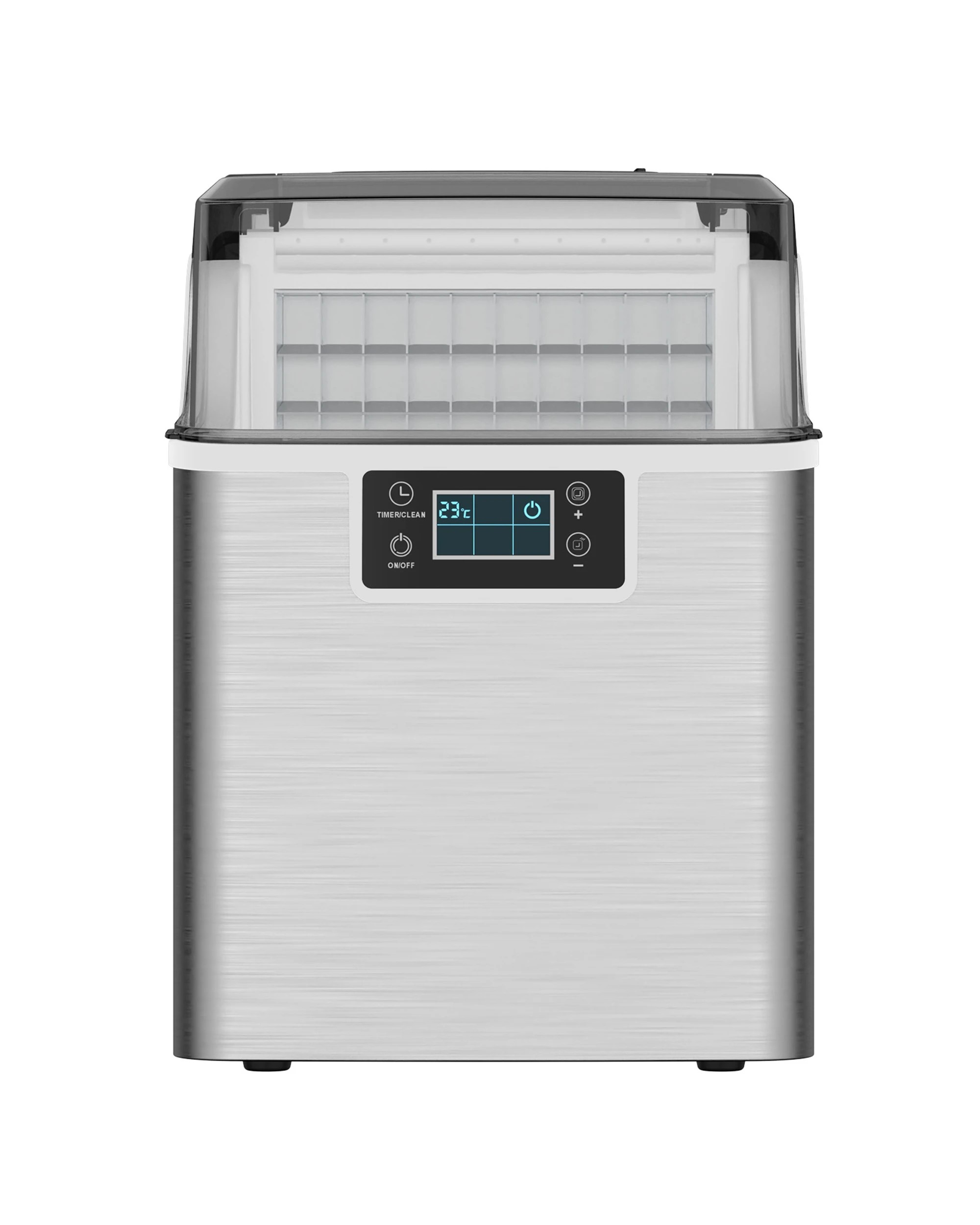 3 Advwin 20kg Ice Maker Machine Clear Cube Making Countertop Home Commercial Ice Cube Maker Machine Stainless Steel, 3 of 8