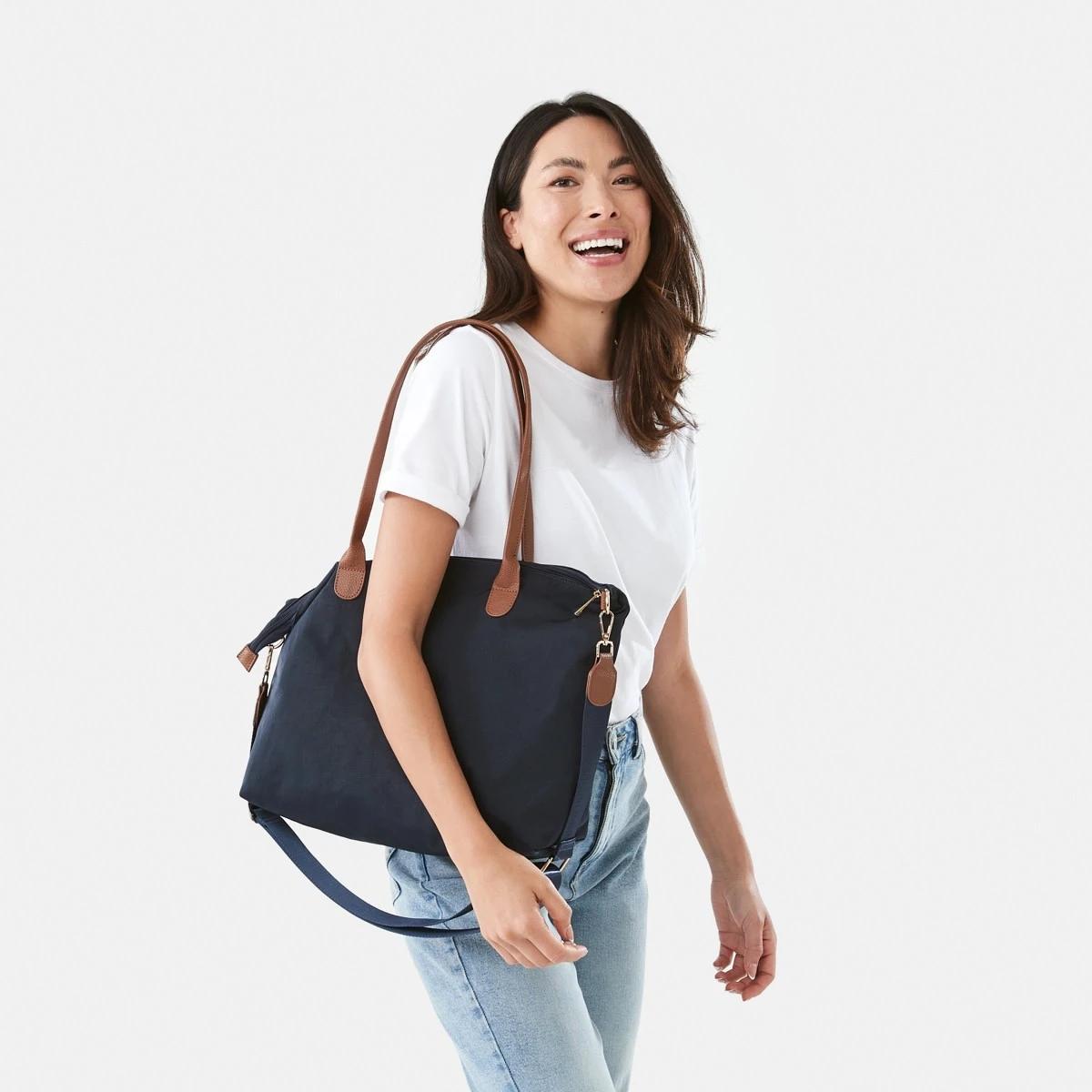 5 Woven Nylon Tote Bag Sky Cptn, 5 of 5