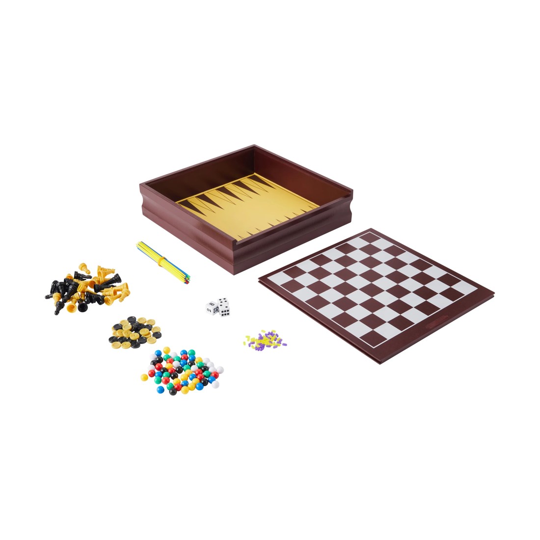 2 Deluxe Wooden 11-In-1 Classic Games, 2 of 8