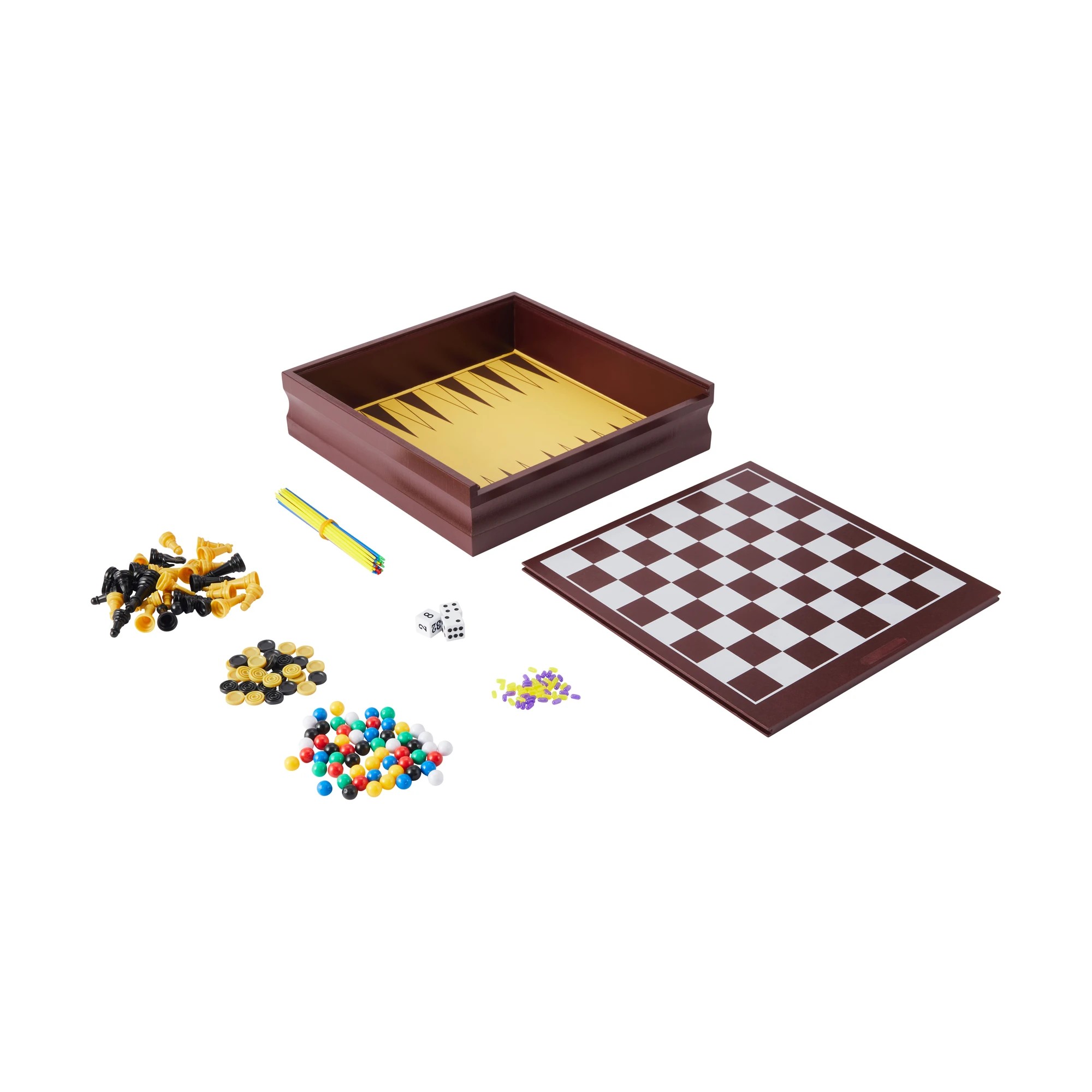 2 Deluxe Wooden 11-In-1 Classic Games, 2 of 8