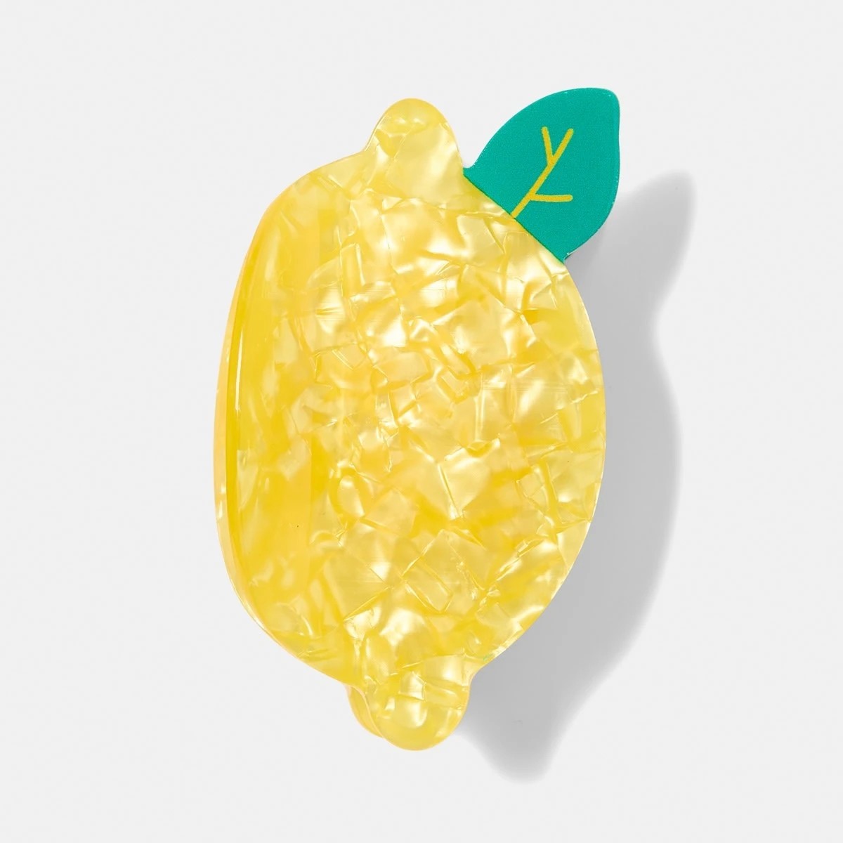 1 Yellow Novelty Lemon Claw Hair Clip, 1 of 4