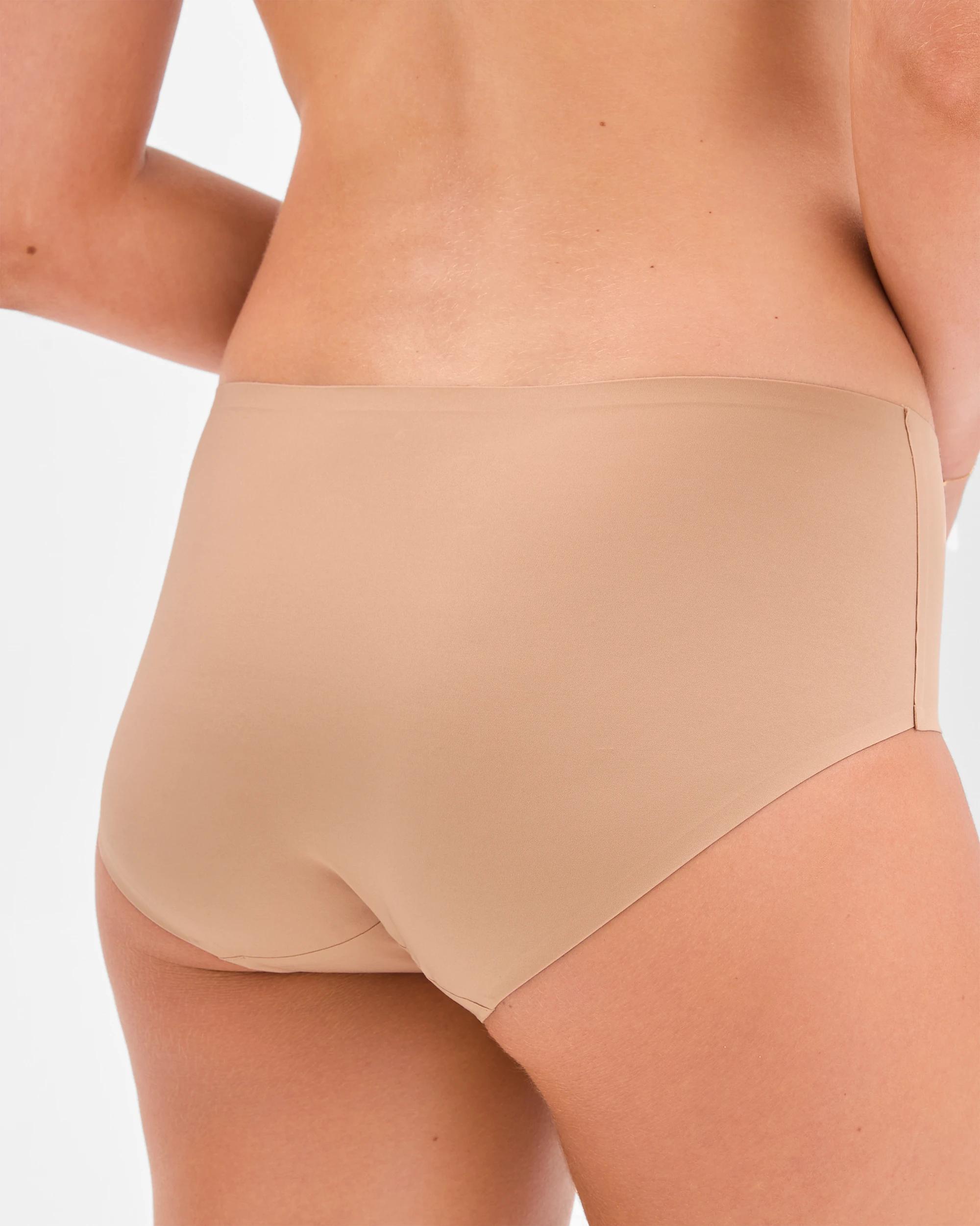 3 Target Woman Smooth Moves 2 Pack Bonded No Show Midi Briefs LATTE, 3 of 4