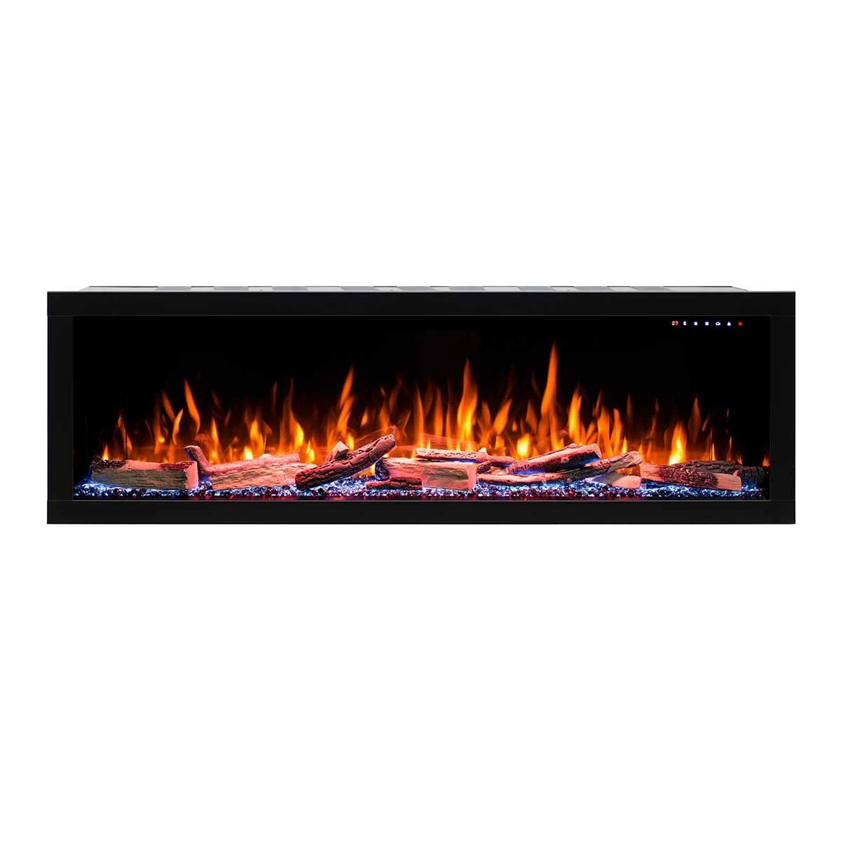 2 Moda Living Fantasia 60 inch Electric Fireplace - Extra Deep - Black, 2 of 6